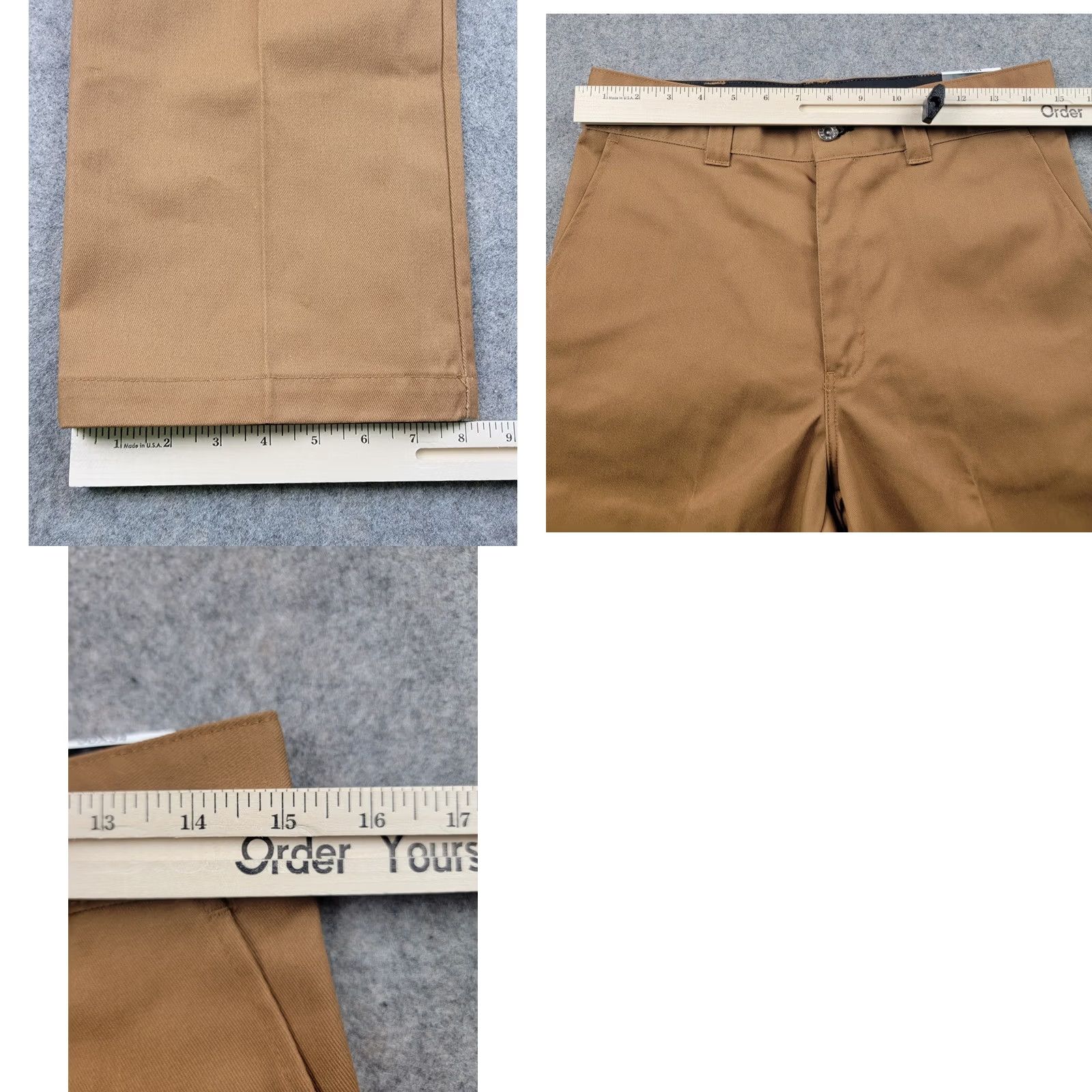 Dickies Dickies Skateboarding Pants Mens 30x34 Brown Regular Fit Wrinkle Resistant Size US 30 / EU 46 - 11 Thumbnail