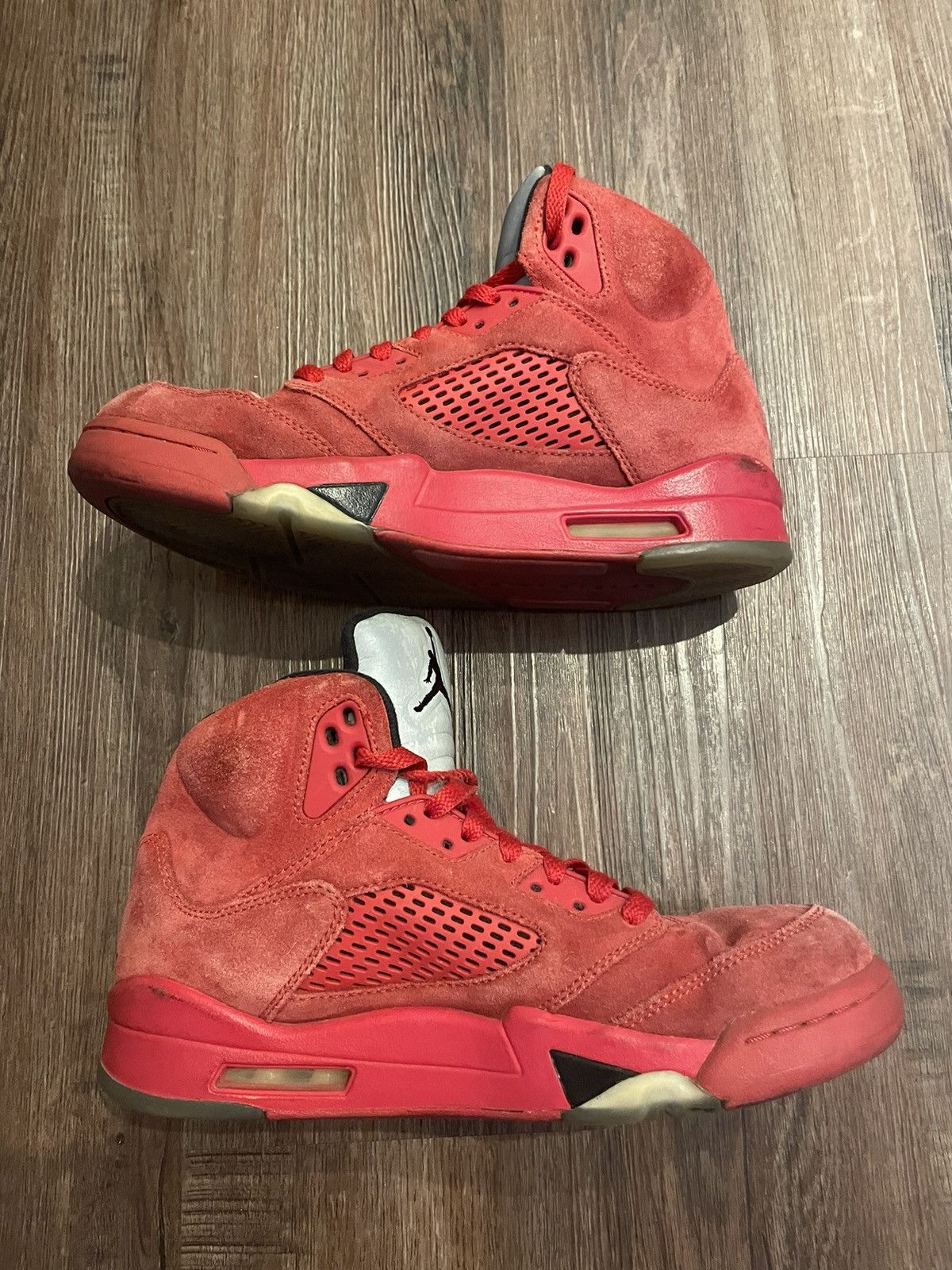 Jordan Brand Jordan 5 Retro Red Suede Size US 8 / EU 41 - 2 Thumbnail