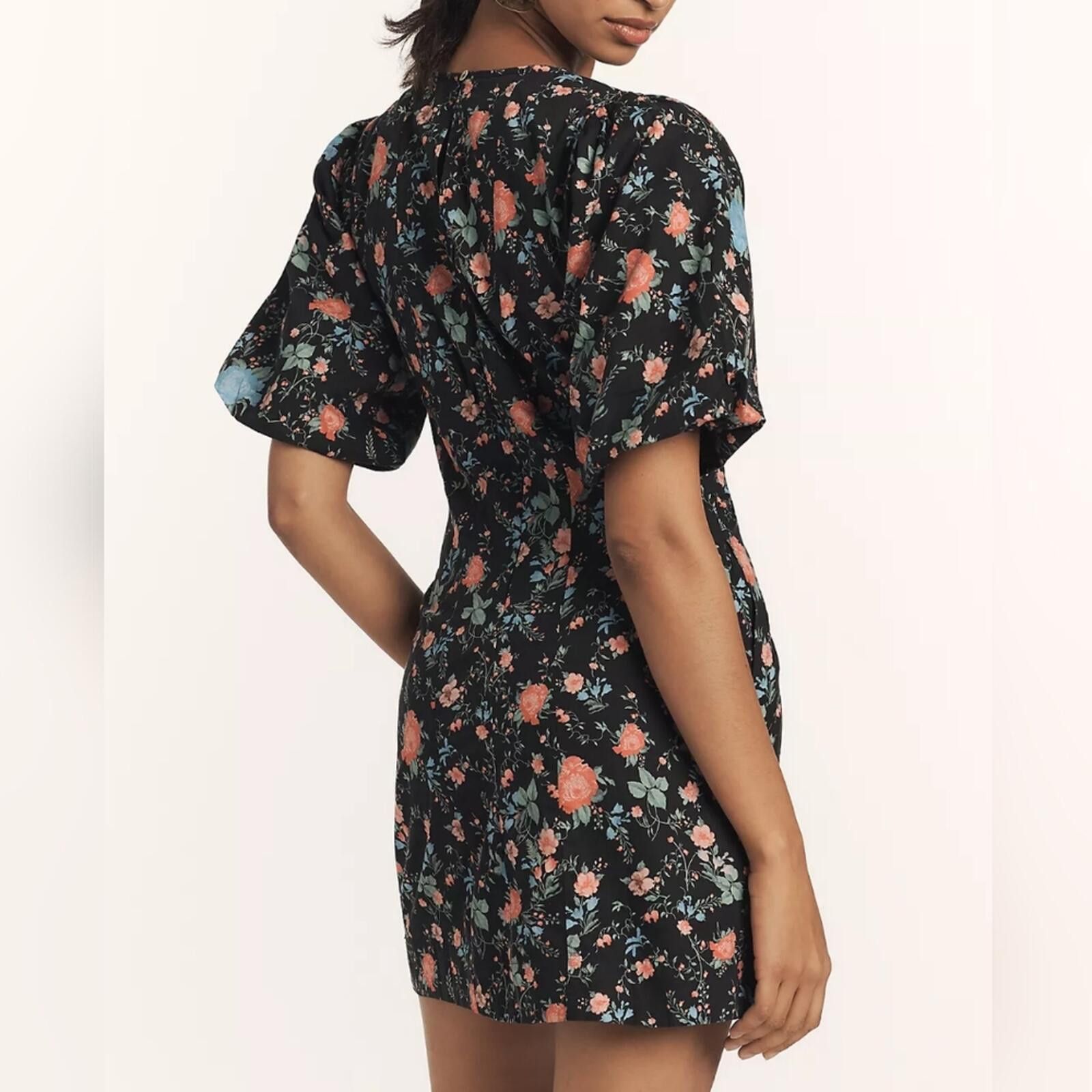 Marvel Comics Maeve Short-Sleeve V-Neck Cotton Mini Dress Size XS / US 0-2 / IT 36-38 - 3 Thumbnail