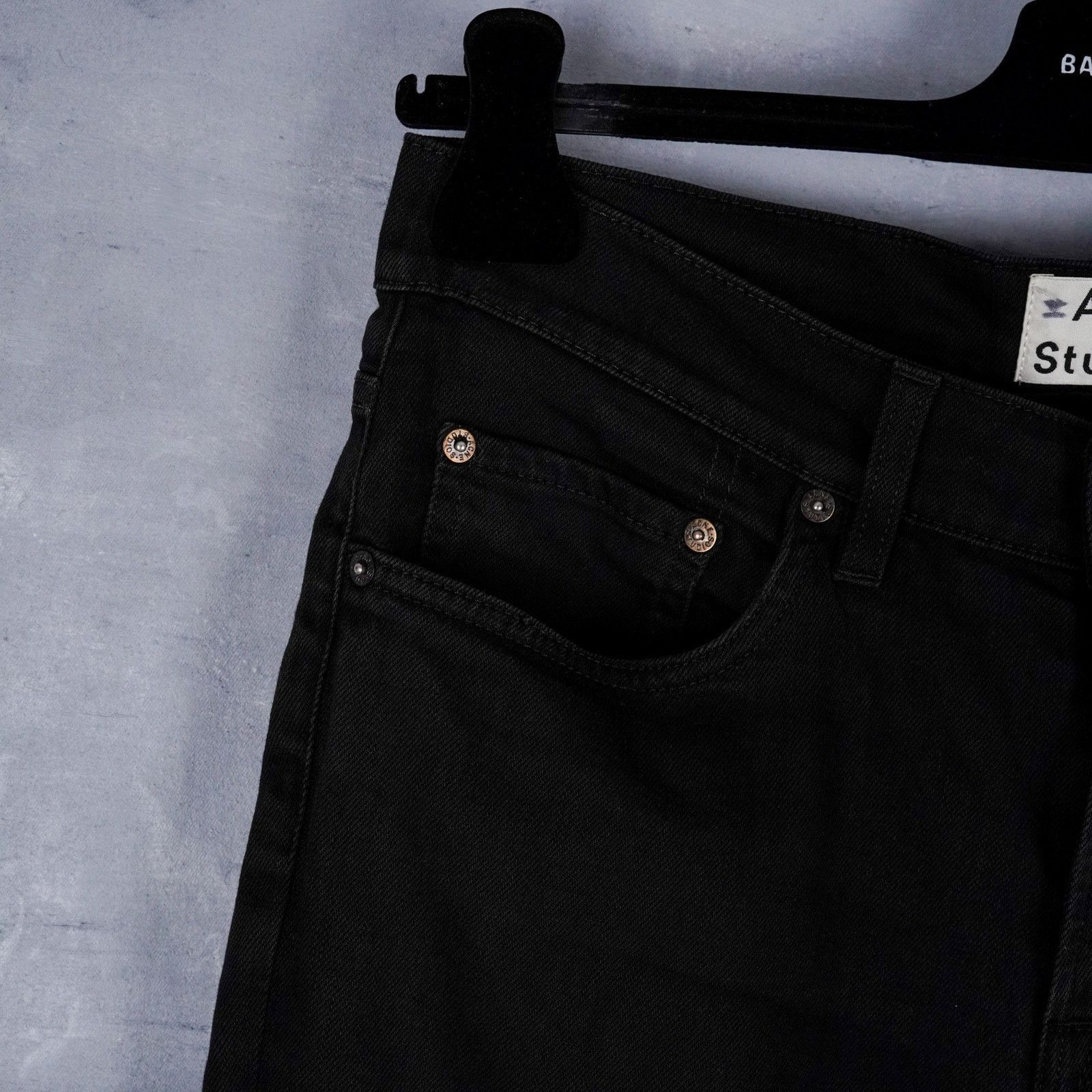 Acne Studios Acne studios ace stay cash denim slim fit black pants jeans Size US 30 / EU 46 - 6 Thumbnail