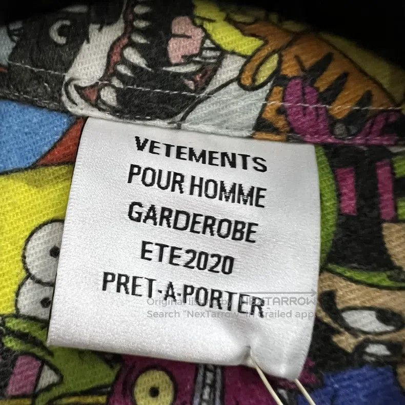 Vetements Vetements Cartoon Character Printed Short Sleeve Shirt Size US XS / EU 42 / 0 - 4 Thumbnail