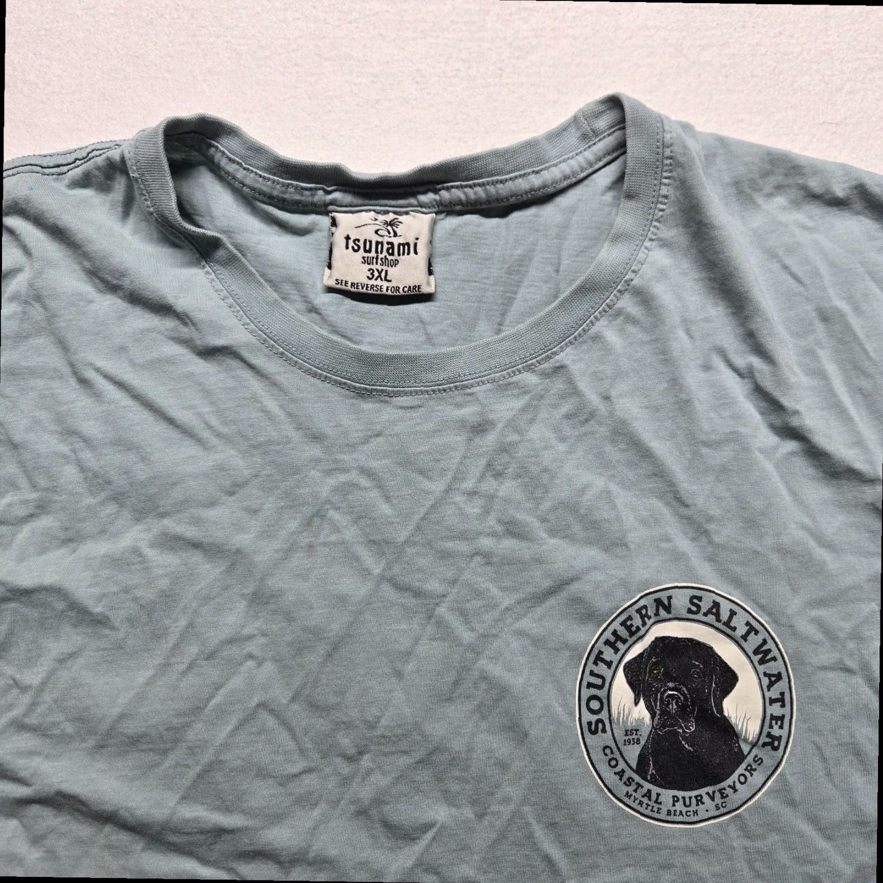 Vintage Coastal Outfitters Women's Blue Short Sleeve Cropped T-Shirt 3XL Size XXL / US 16-18 / IT 52-54 - 3 Thumbnail