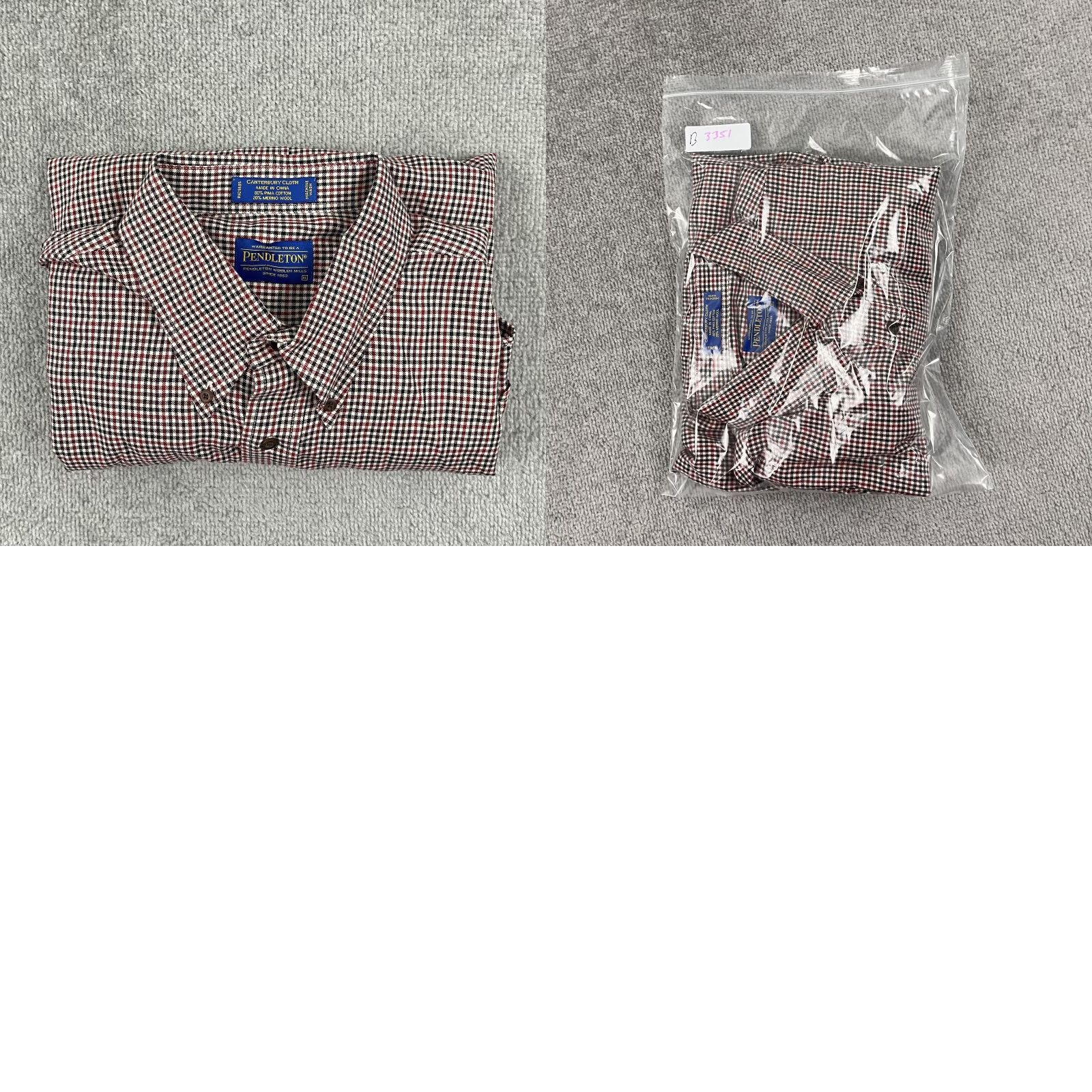 Pendleton VINTAGE Pendleton Canterbury Cloth Shirt Mens XL Plaid Button-Down Wool Blend Button-Up Size US XL / EU 56 / 4 - 8 Thumbnail