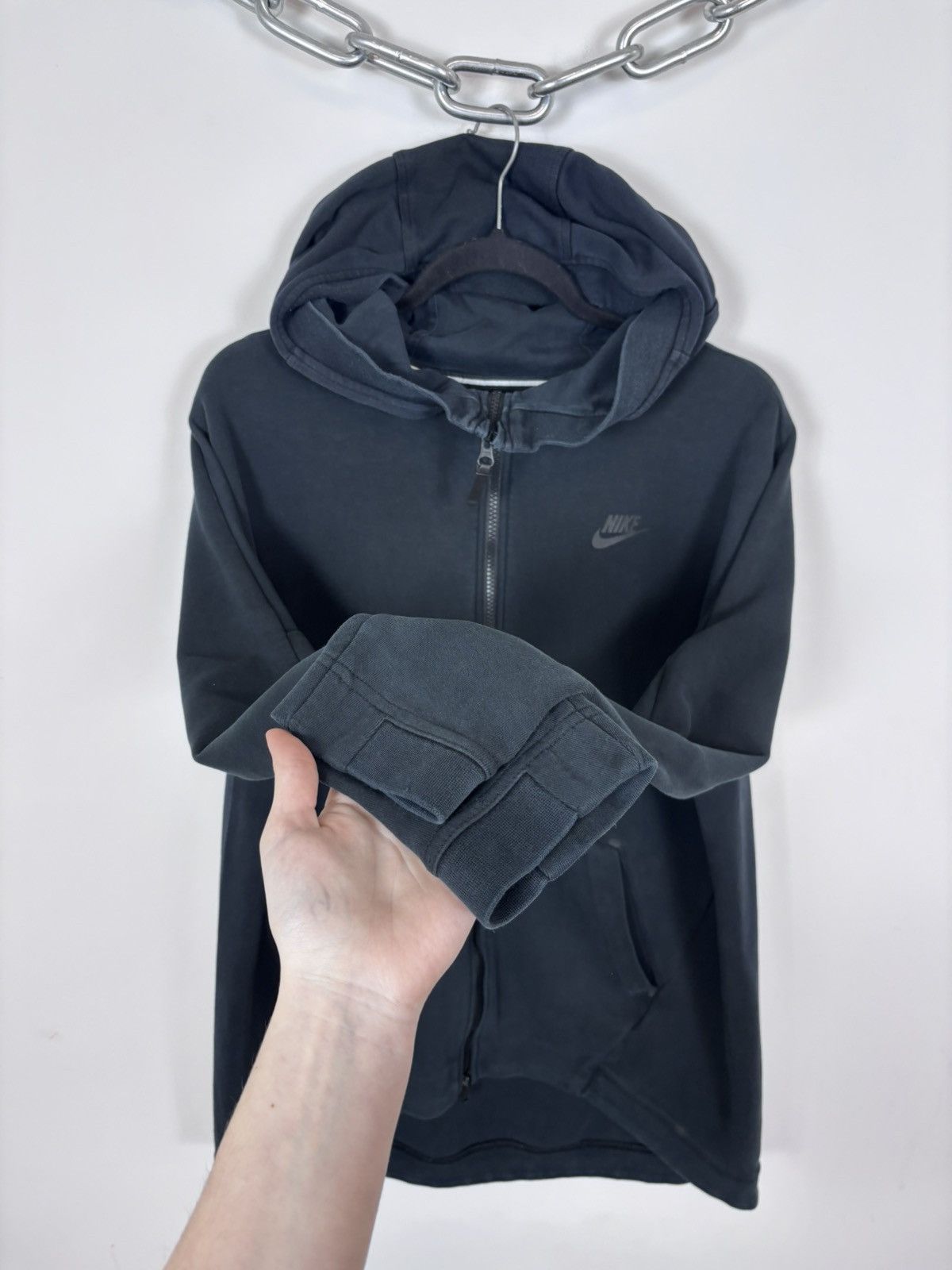 Nike Nike Tech Fleece Men’s Black Full Zip Hoodie Drill Hype Size US M / EU 48-50 / 2 - 10 Thumbnail