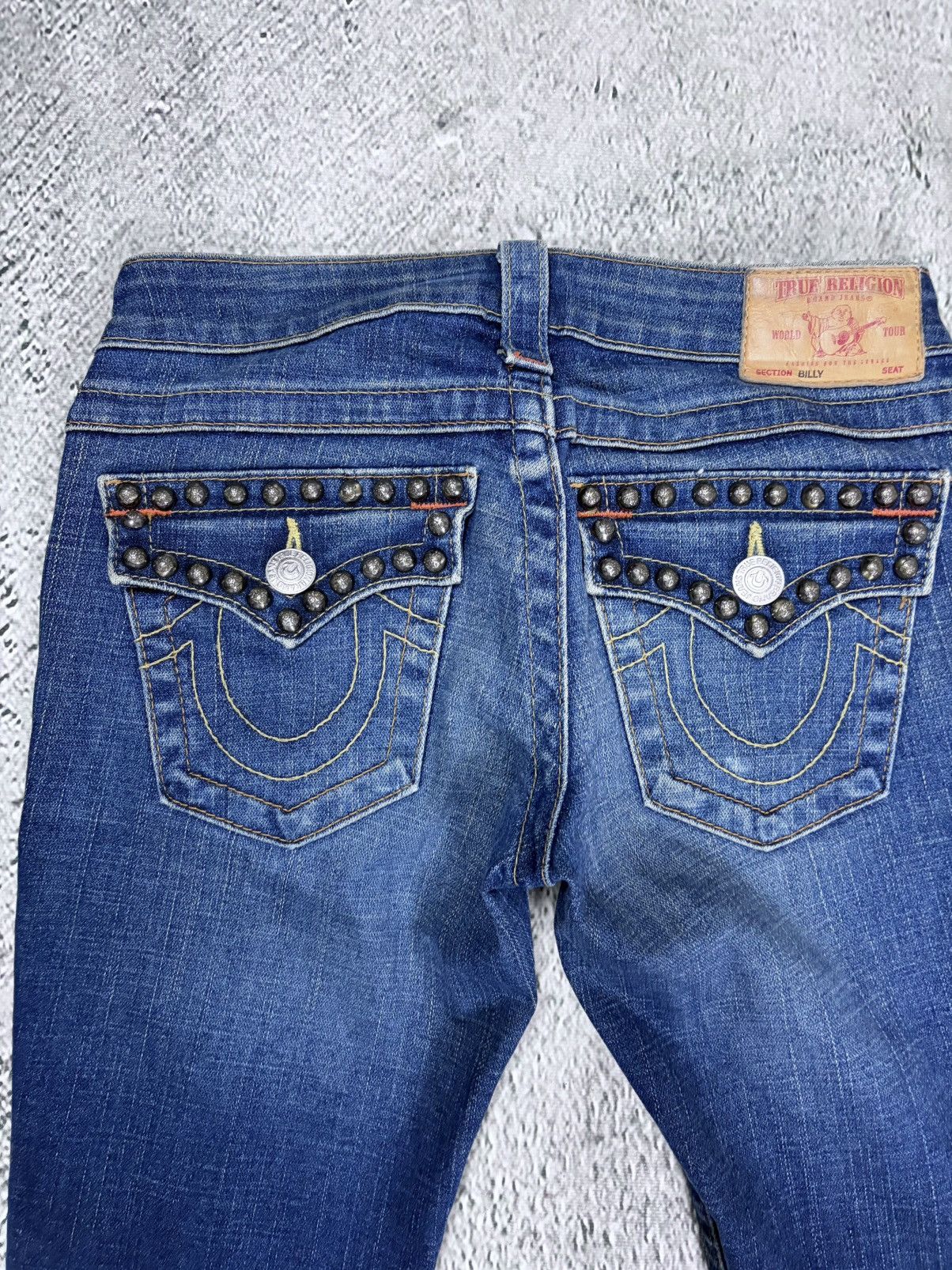 True Religion True Religion jeans studded blue flared Billy Size 24" / US 00 / IT 34 - 2 Thumbnail