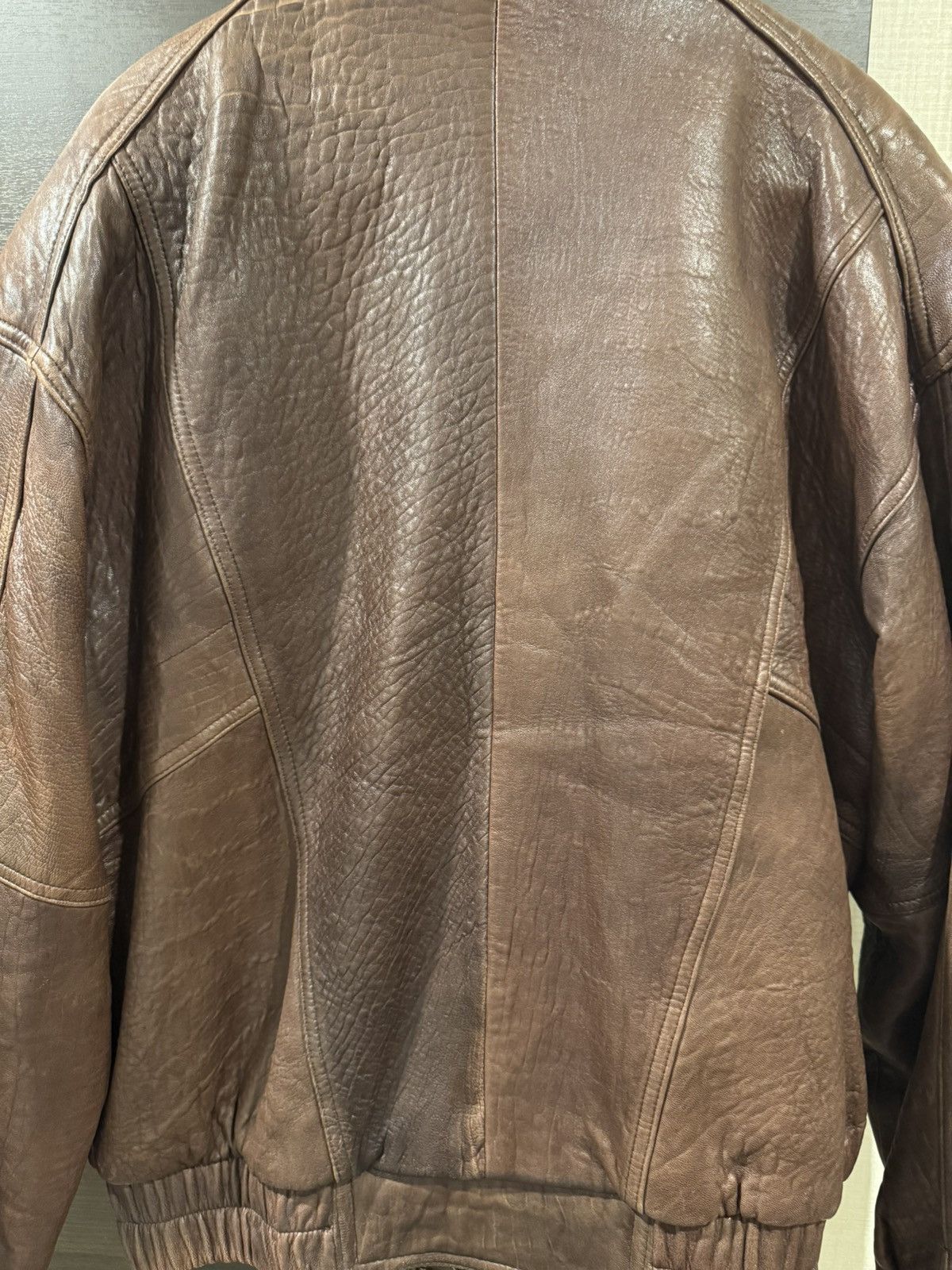 Vintage “Vintage Rare Genuine Leather Bomber Jacket Size US M / EU 48-50 / 2 - 2 Thumbnail