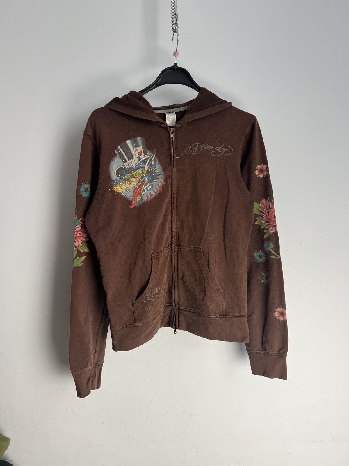 Ed Hardy Vintage y2k ed hardy zip up fur hoodie Size M / US 6-8 / IT 42-44 - 2 Thumbnail