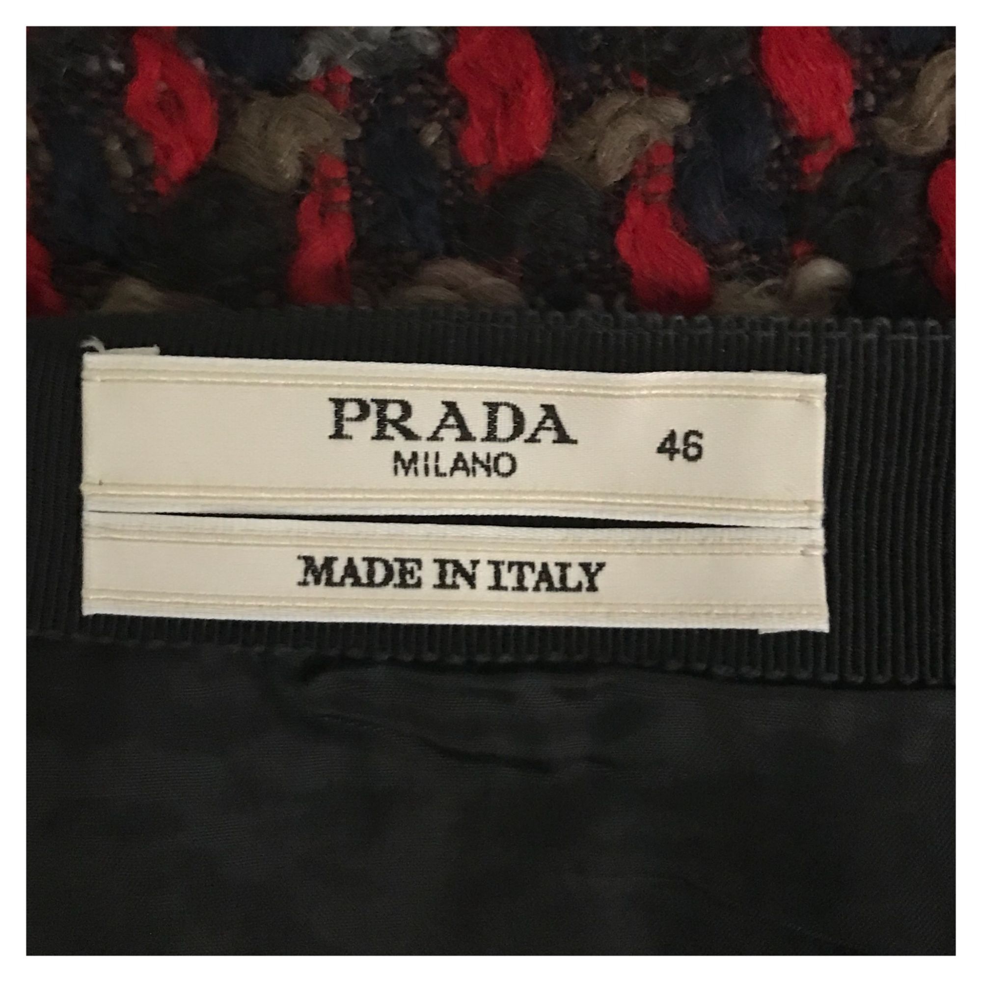 Prada Prada Fall 2010 Bouclé Tweed Skirt Made in Italy IT46 Size 32" / US 10 / IT 46 - 3 Thumbnail