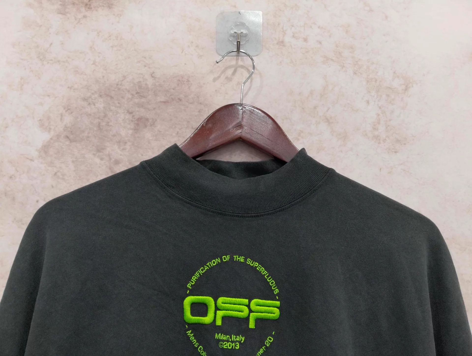 Off-White OFF-WHITE OFF Logo Front/Back Hand Graphic Sweatshirt M Size US M / EU 48-50 / 2 - 6 Thumbnail