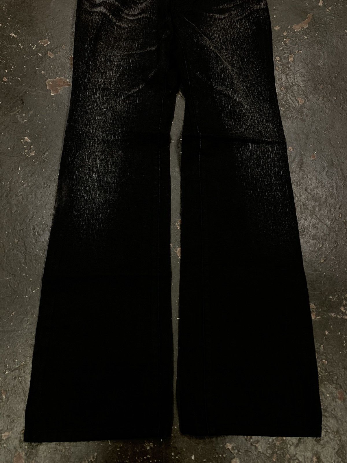 5351 POUR LES HOMMES 5351 pour les hommes snake skinpatch wax bootcut pants Size US 28 / EU 44 - 3 Thumbnail