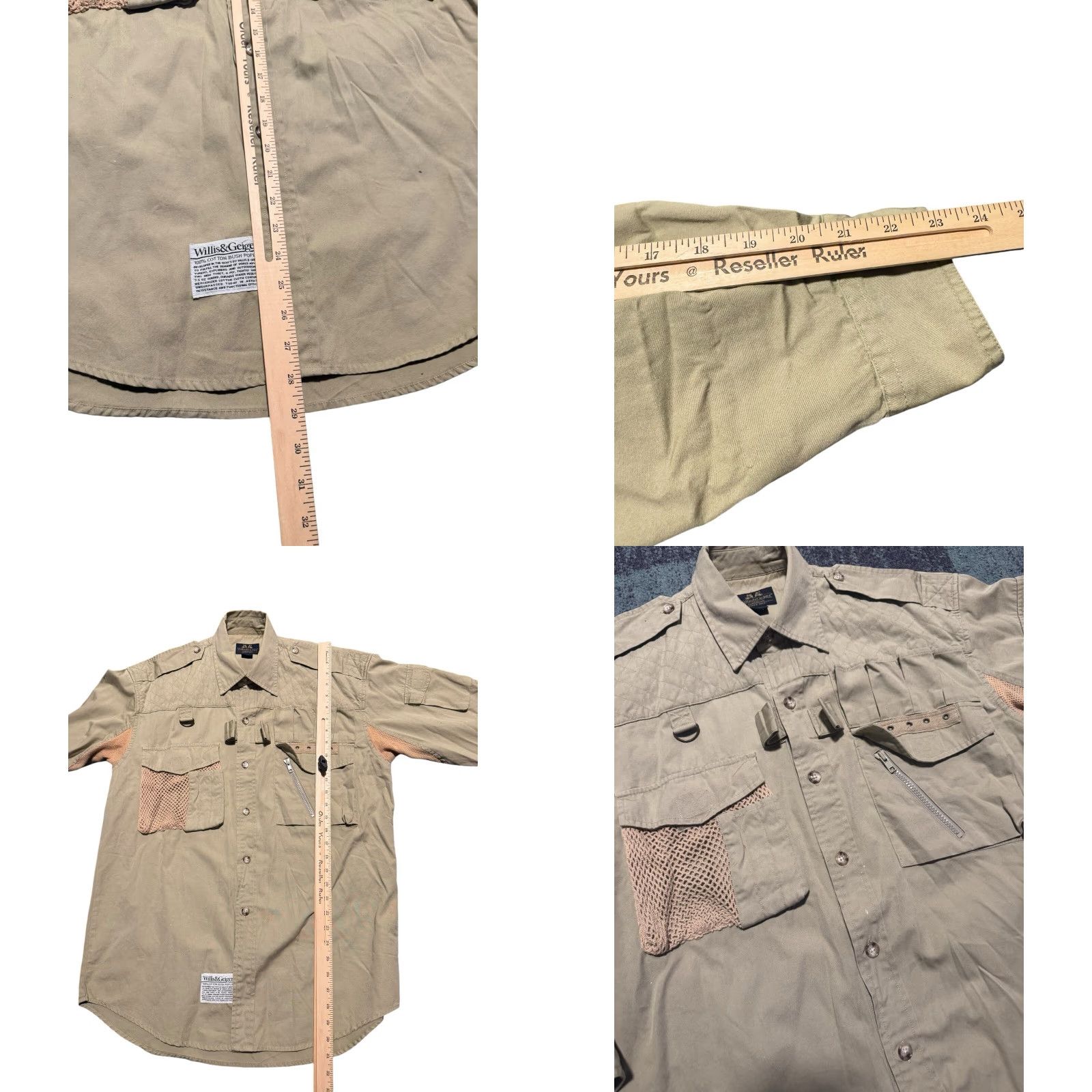 Vintage VINTAGE Willis & Geiger Tan Convertible Fishing Safari Vest Jacket Mens Medium Size US M / EU 48-50 / 2 - 9 Thumbnail