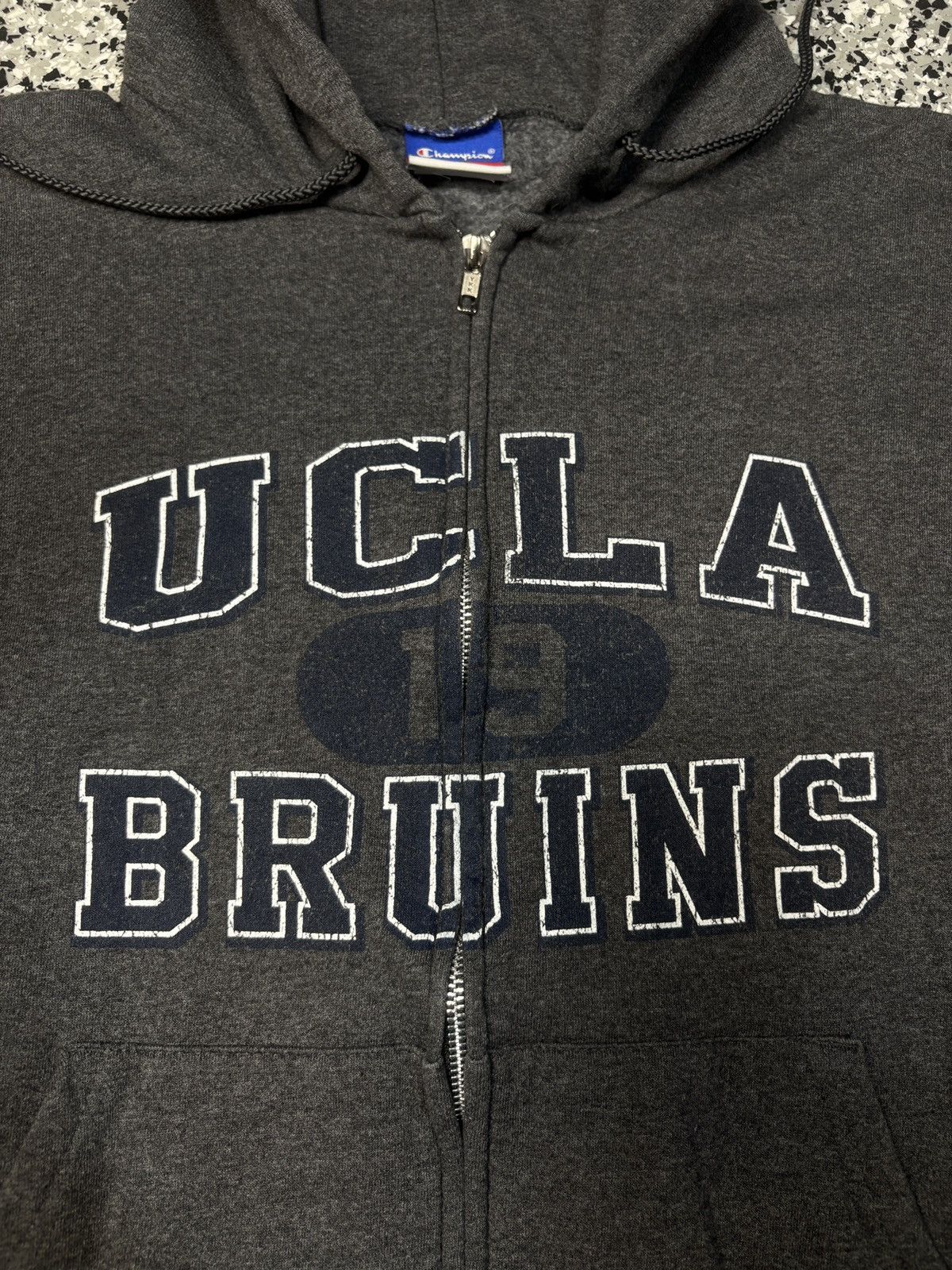 NCAA Vintage 2000s Champion UCLA College Zip Hoodie Size L 0640 Size US XL / EU 56 / 4 - 4 Thumbnail