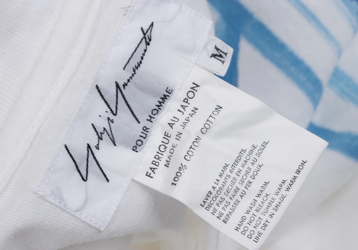 Yohji Yamamoto Yohji Yamamoto Drawing Print T-Shirt White Blue M Size US M / EU 48-50 / 2 - 17 Thumbnail