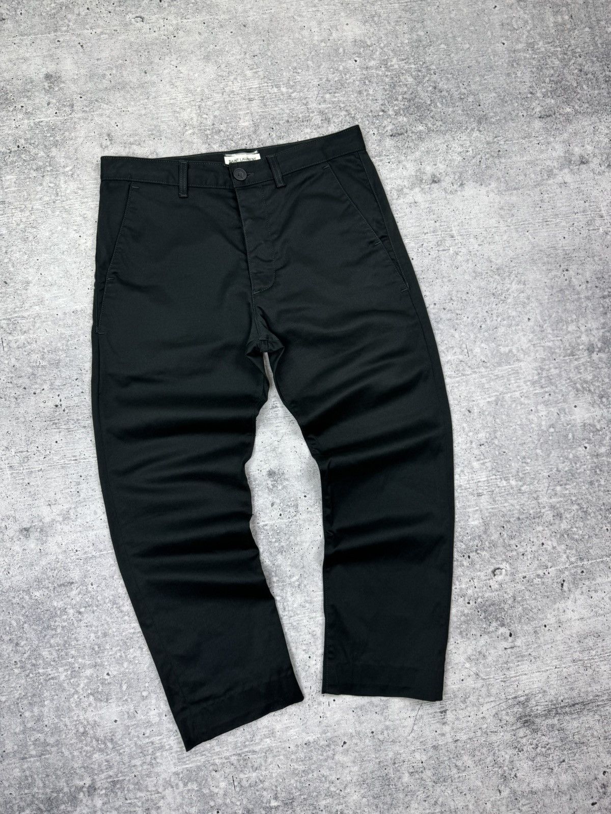 Saint Laurent Paris Vintage Saint Laurent Paris Classic Cropped Pants Trousers Size US 30 / EU 46 - 2 Thumbnail