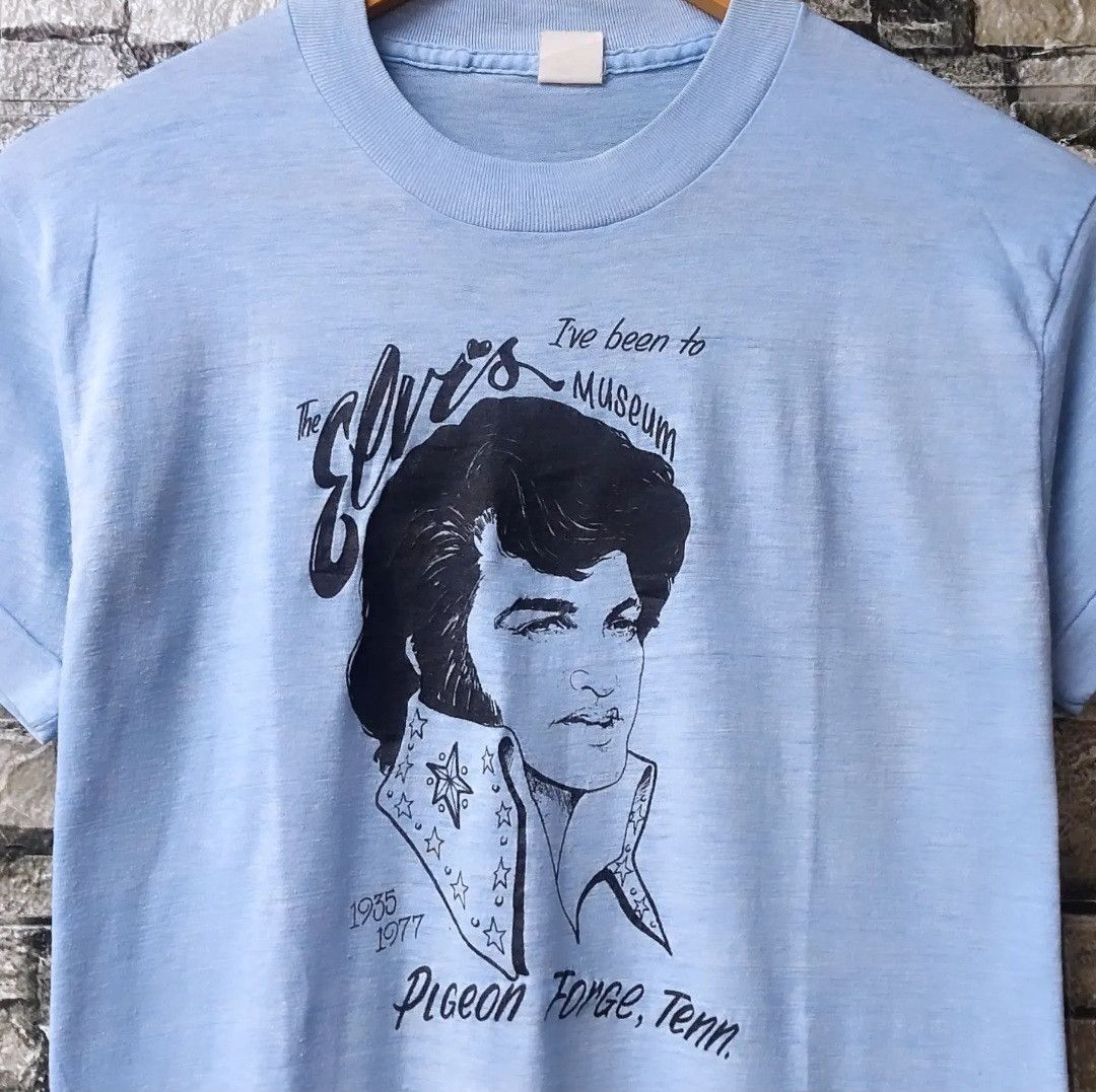 Band Tees Vintage 80s Elvis Presley Museum 'Pigeon Forge,Tenn' Size US S / EU 44-46 / 1 - 2 Thumbnail