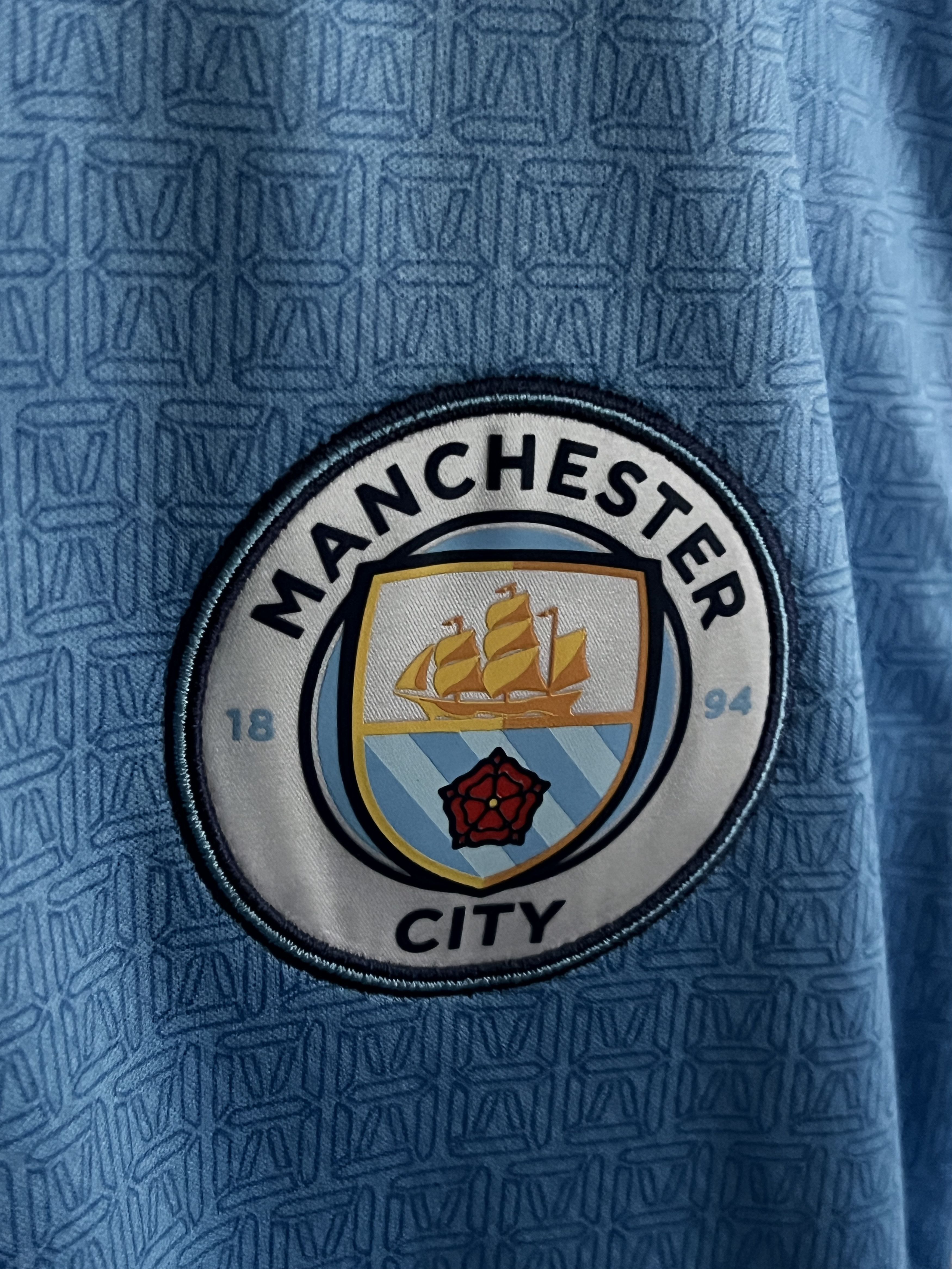 Puma × Vintage Soccer Jersey Puma Manchester City 2020/21 Champions Size US M / EU 48-50 / 2 - 6 Thumbnail