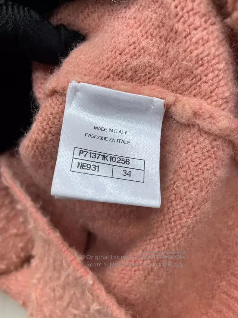 Chanel Chanel Orange-pink schoolbag button sweater Size XXS / US 00 / IT 34 - 6 Thumbnail