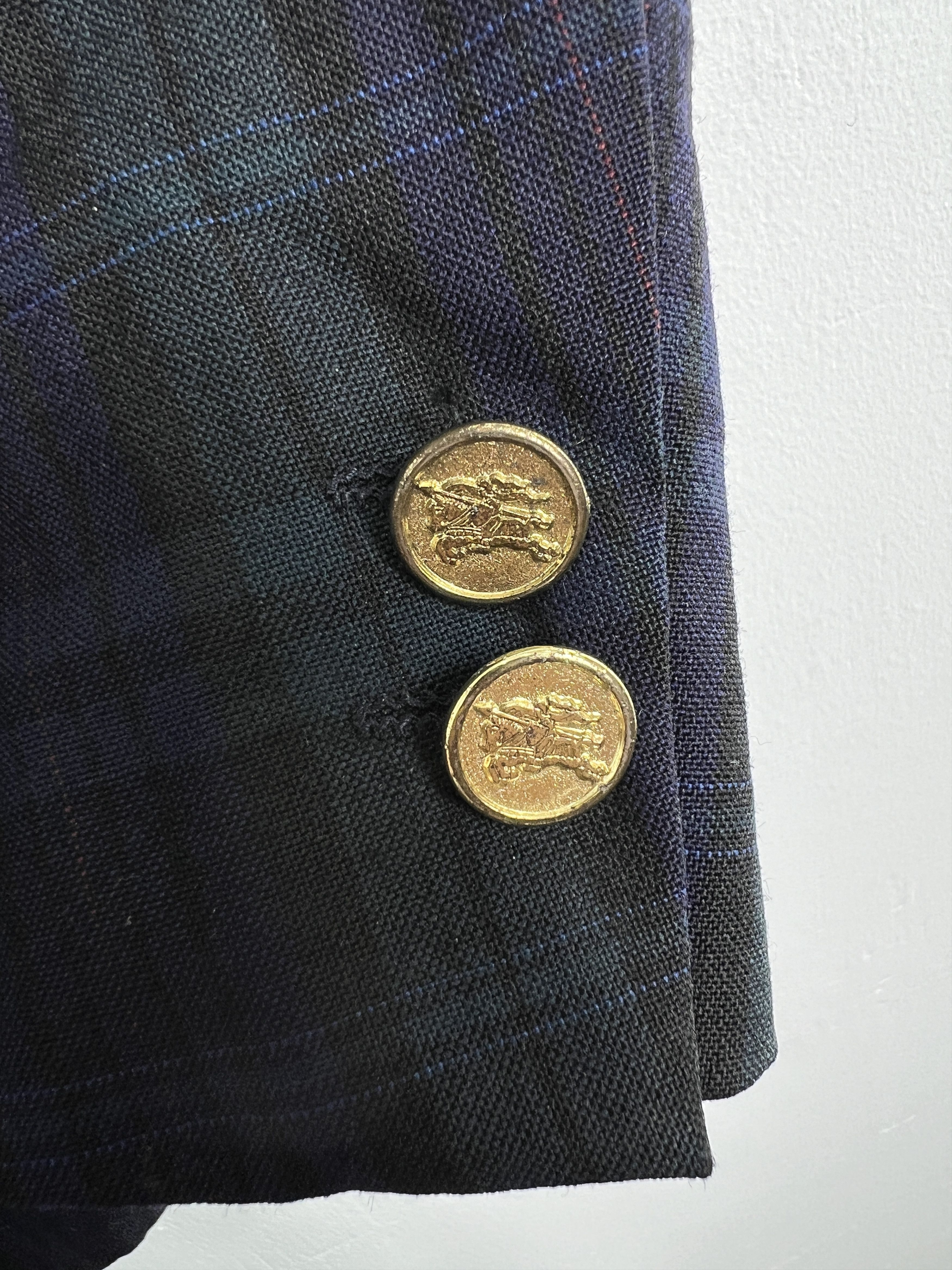 Burberry × Vintage Vintage Burberrys Plaid Blazer GTMPT891 Size 46R - 10 Thumbnail