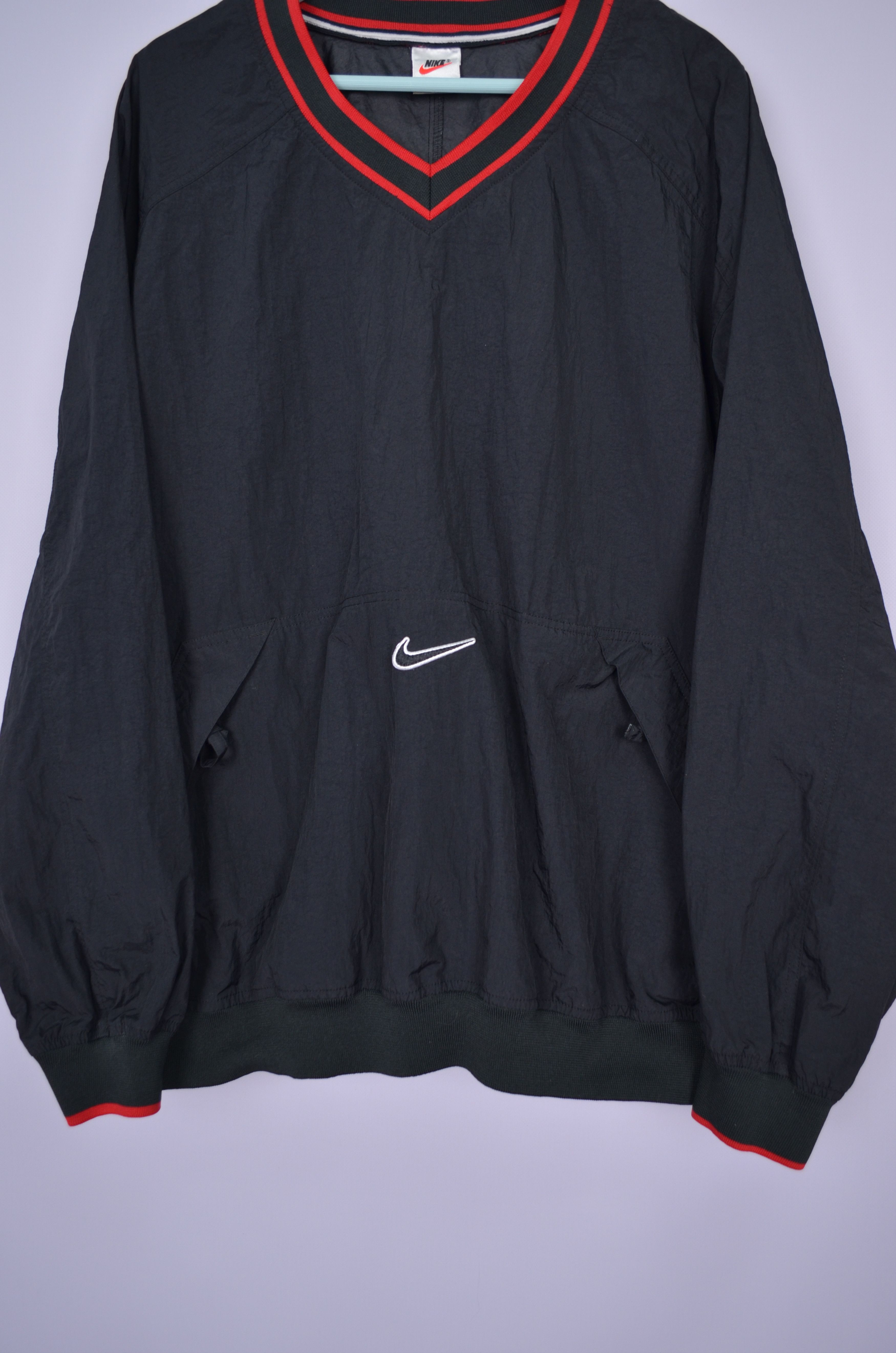 Nike × Vintage Nike Nylon Jacket Swoosh Logo Pockets Size XL 90s y2k Size US XL / EU 56 / 4 - 3 Thumbnail
