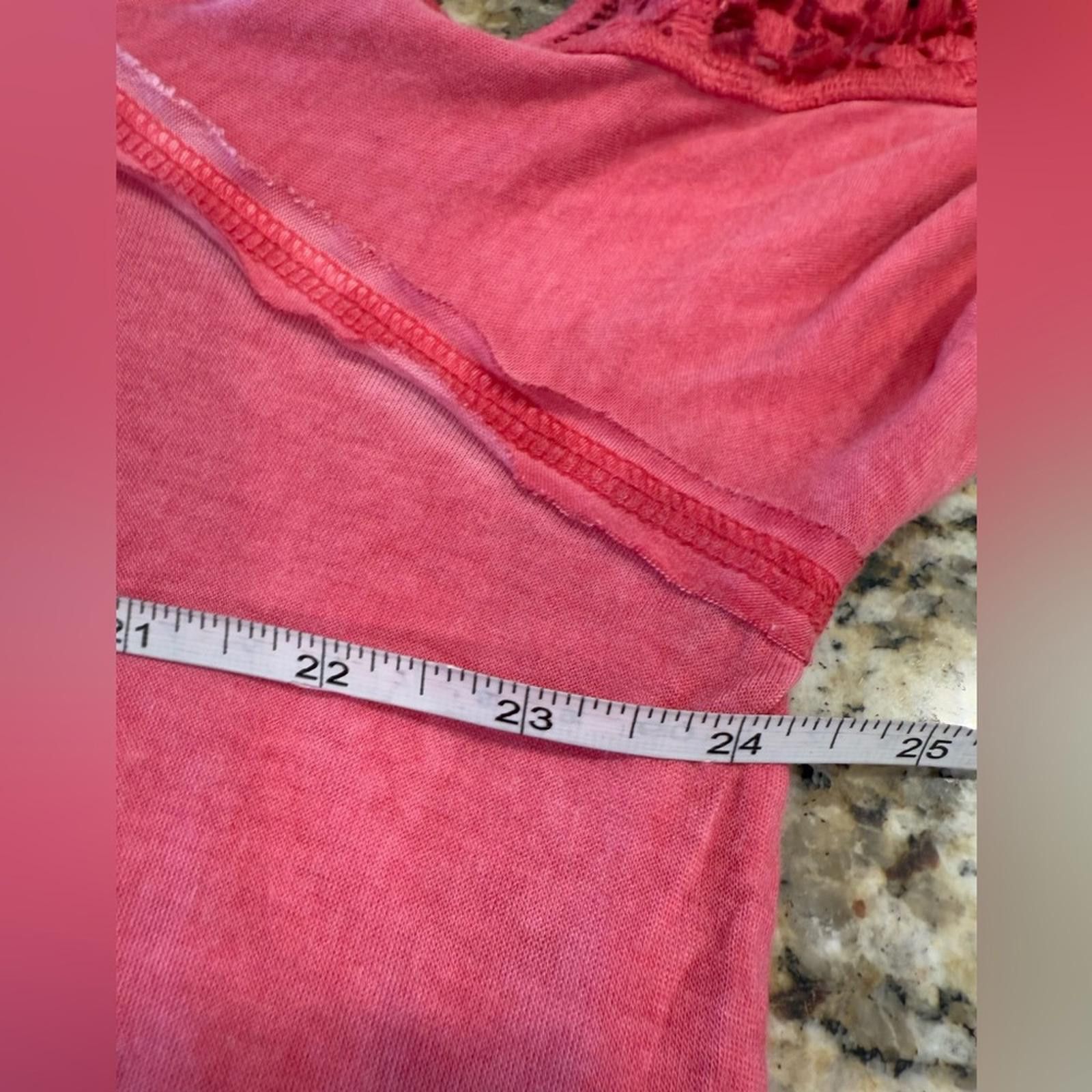 Other Love Fire pinkish red tunic top mini dress plus SZ 1X Size XL / US 12-14 / IT 48-50 - 8 Thumbnail