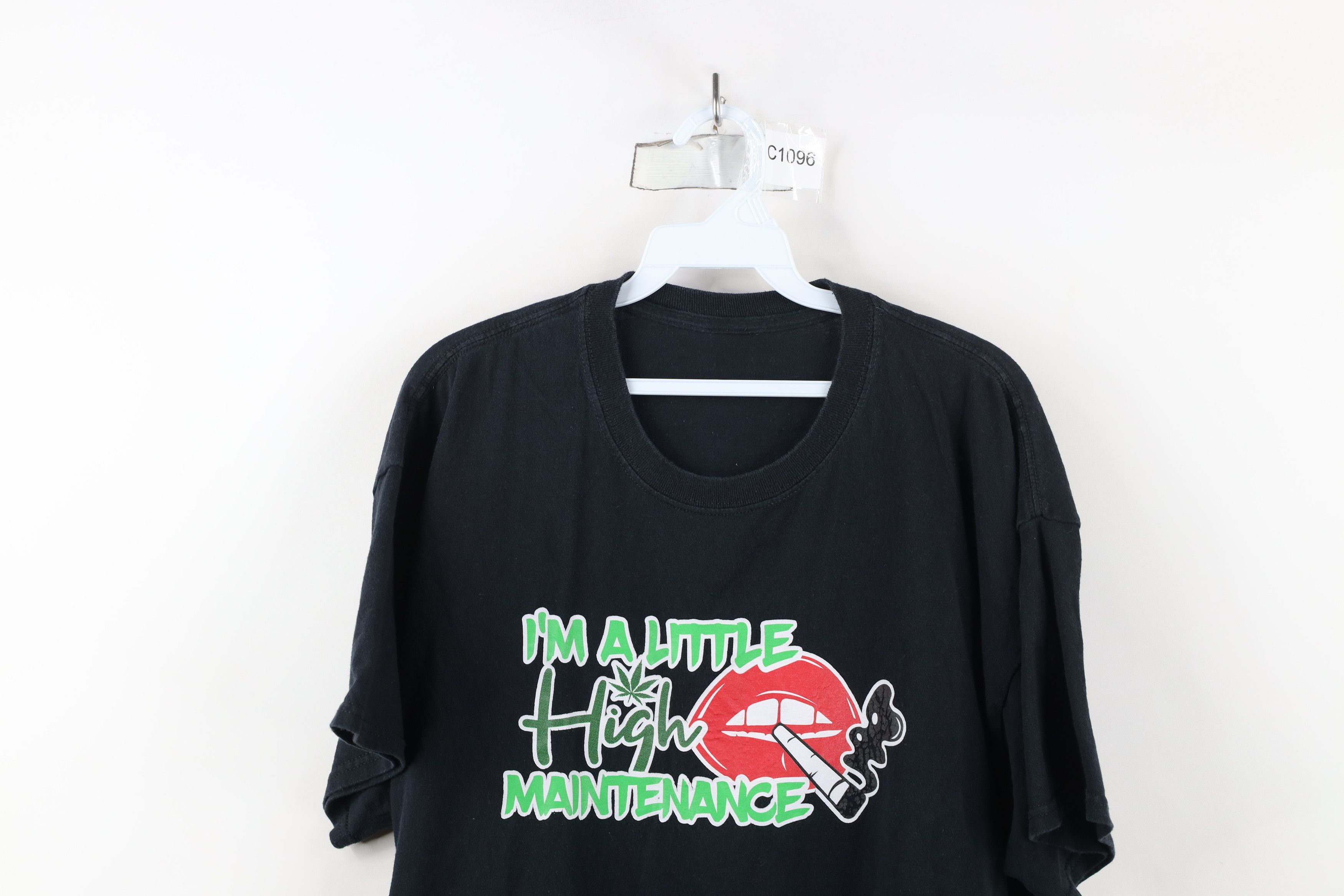 Vintage Vintage Y2K Streetwear I'm A Little High Maintenance T-Shirt Size US XL / EU 56 / 4 - 2 Thumbnail
