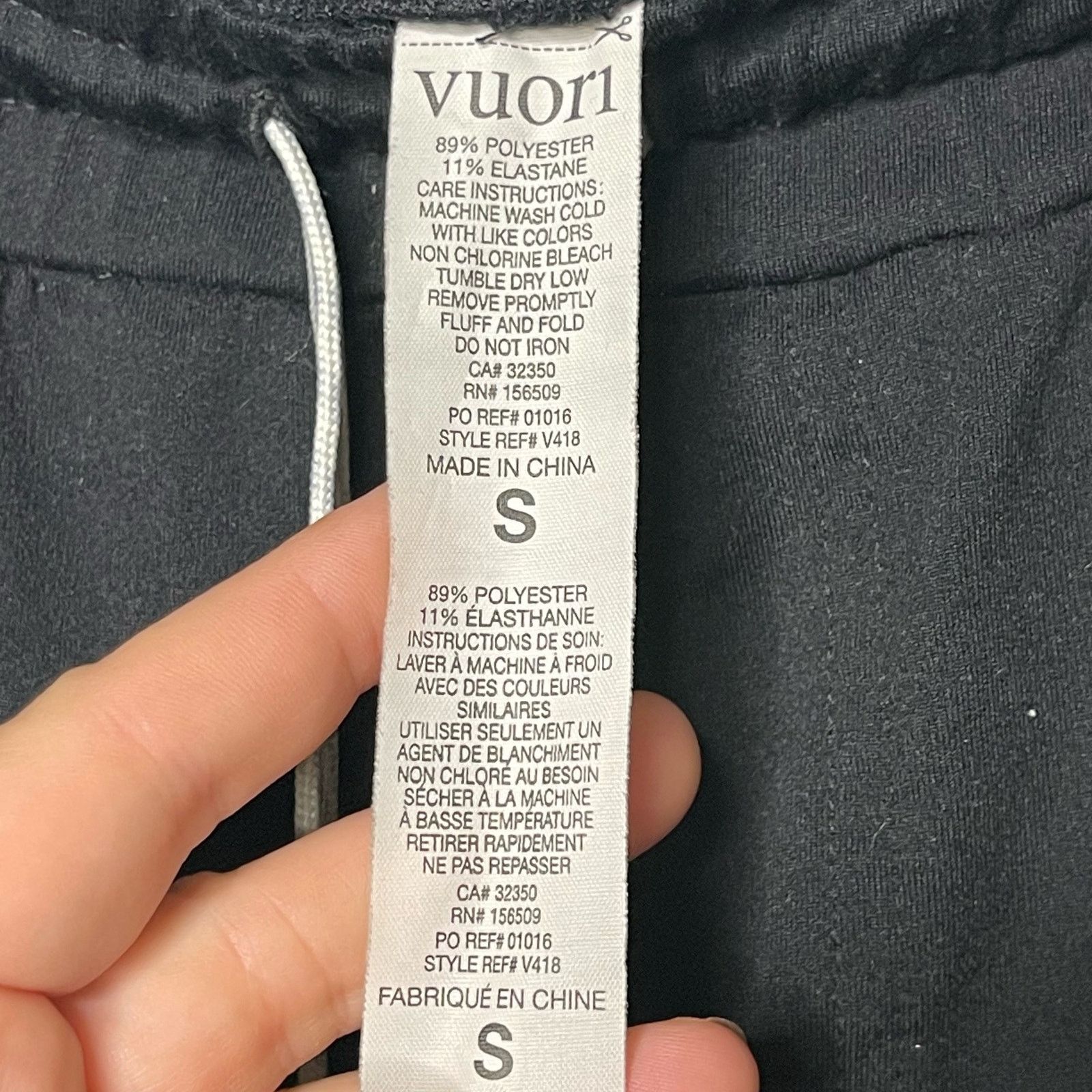 Vuori Vuori Tapered Leg Ponto Performance Pant Black Mens S Size US 30 / EU 46 - 8 Thumbnail