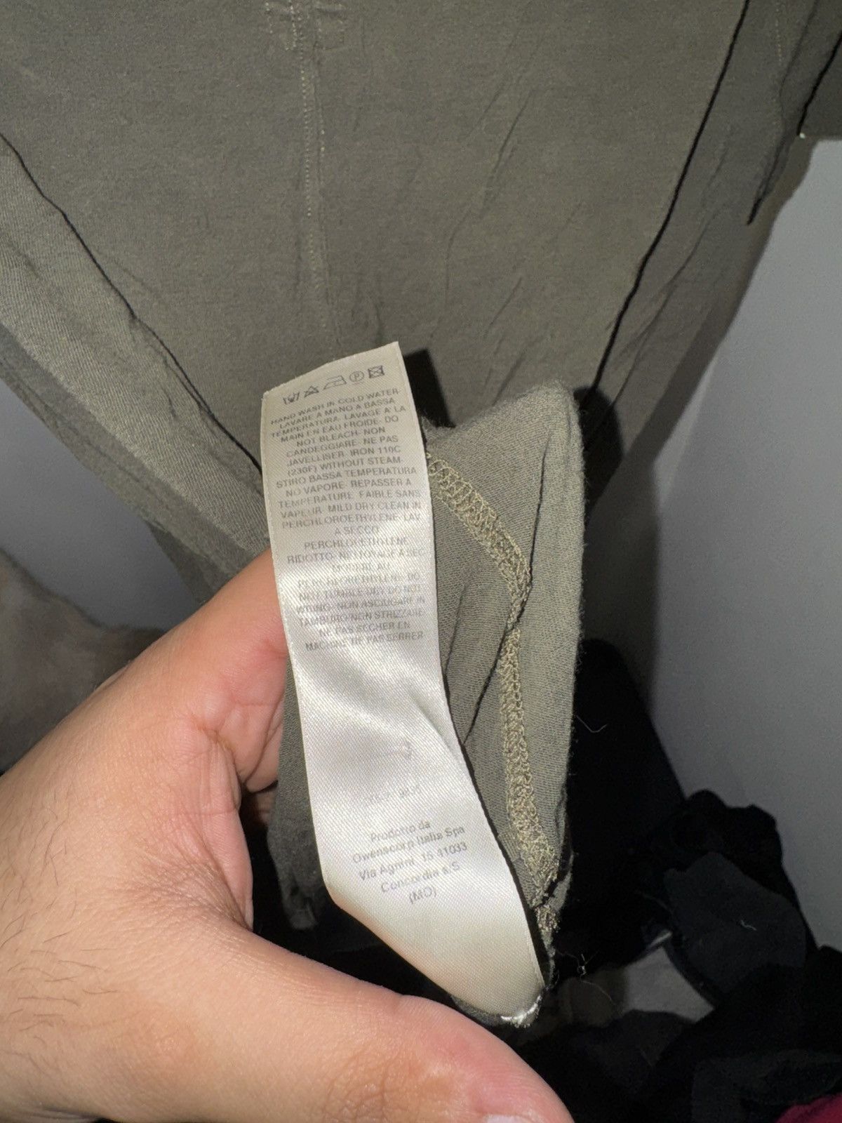 Rick Owens Rick Owens T-shirt in khaki green small Size US S / EU 44-46 / 1 - 6 Thumbnail