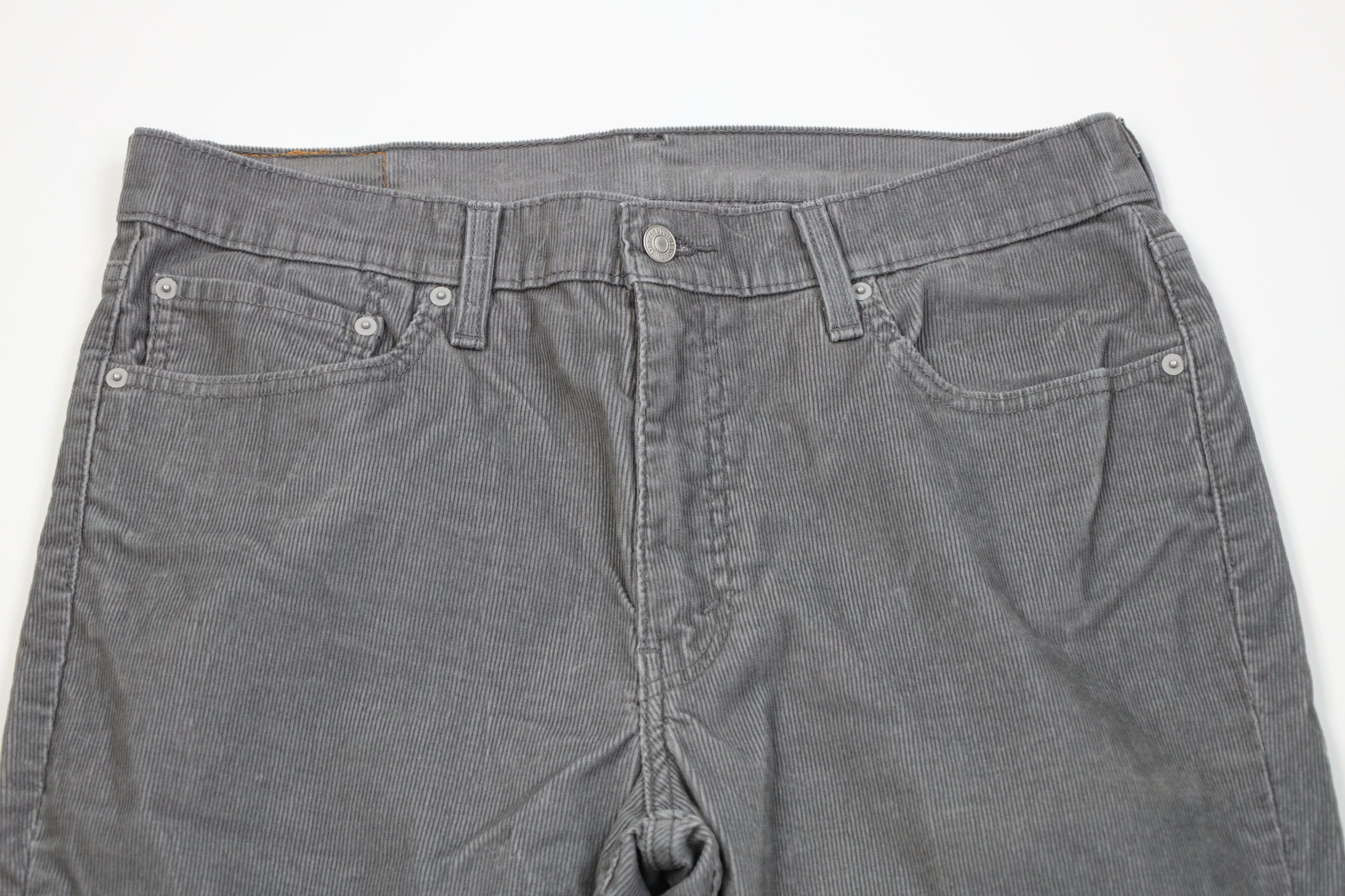 Levi's Vintage Y2K Levis 511 Slim Fit Corduroy Chino Pants Gray Size US 36 / EU 52 - 2 Thumbnail