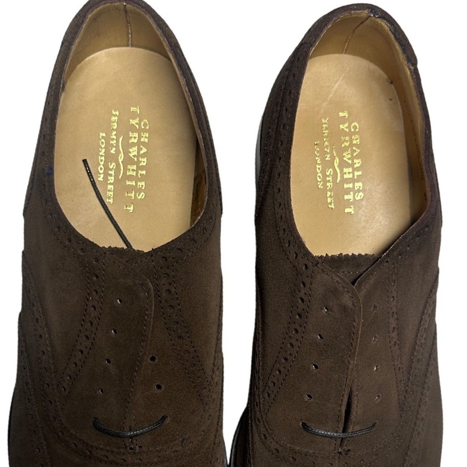 Charles Tyrwhitt Charles Tyrwhitt Brown Suede Brogue Oxford Shoes 12.5 NWT Size US 12.5 / EU 45-46 - 4 Thumbnail