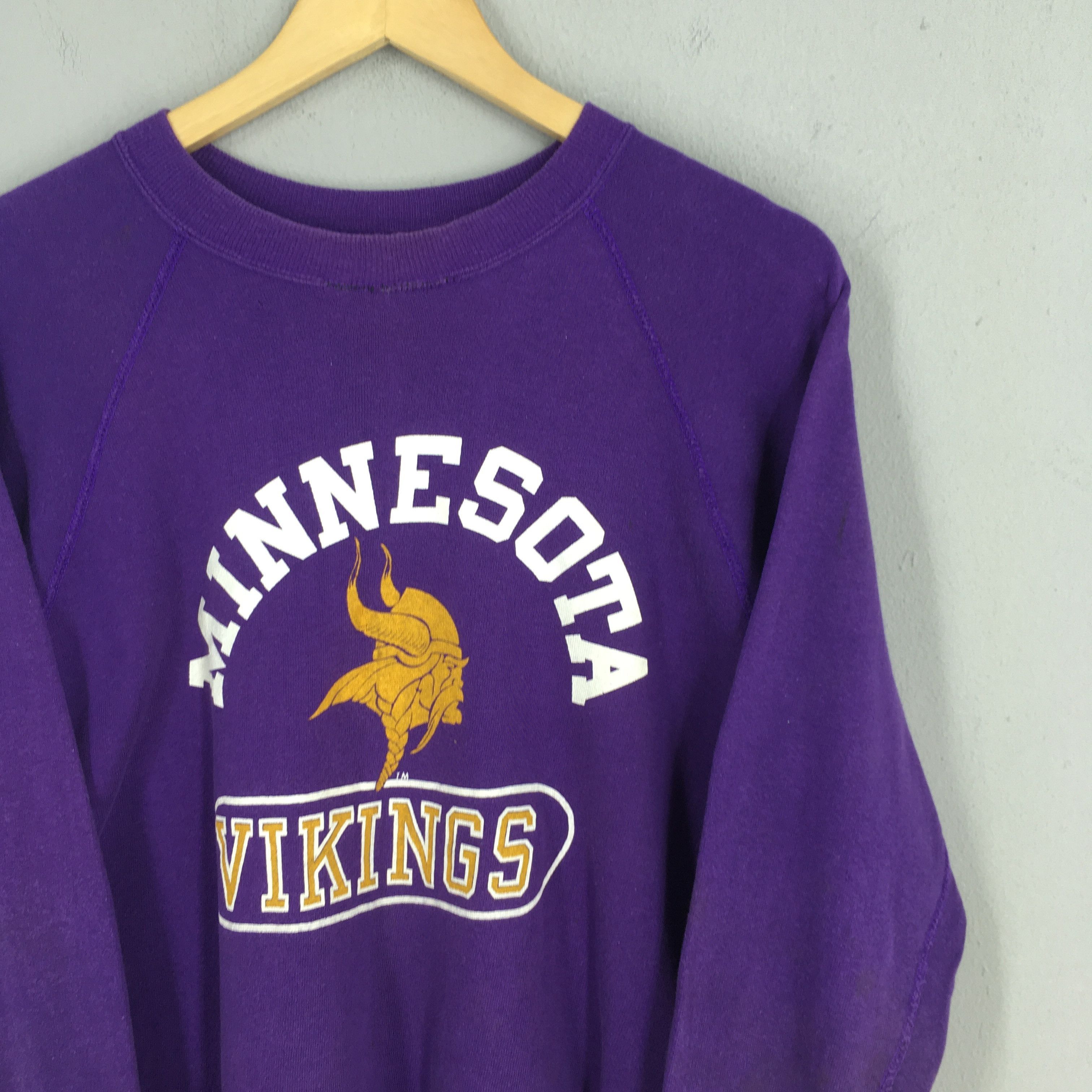 NFL × Vintage Vintage 1980s Minnesota Vikings NFL Sweatshirt Medium Size US M / EU 48-50 / 2 - 2 Thumbnail
