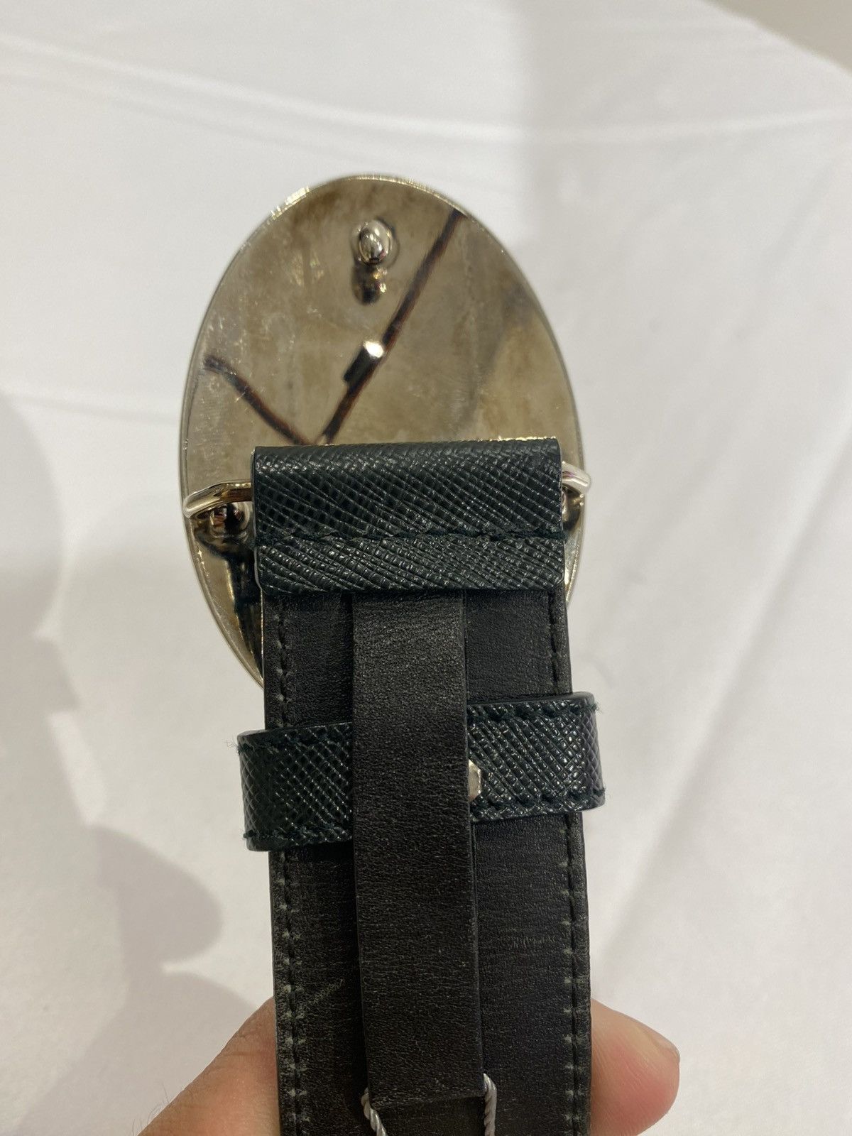 Prada PRADA MILANO LOGO BUCKLED BELT 36 to 40 Size 36 - 5 Thumbnail