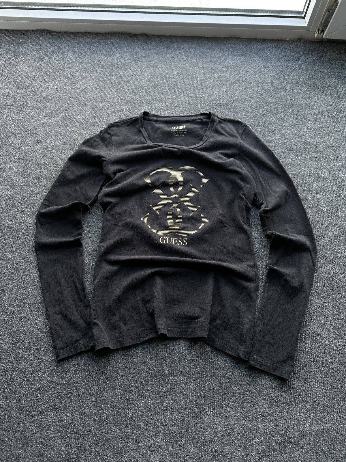 Guess 🚨AVANT-GARDE GUESS WOMEN LONGSLEEVE SHIRT Y2k BIG LOGO Size S / US 4 / IT 40 - 1 Thumbnail
