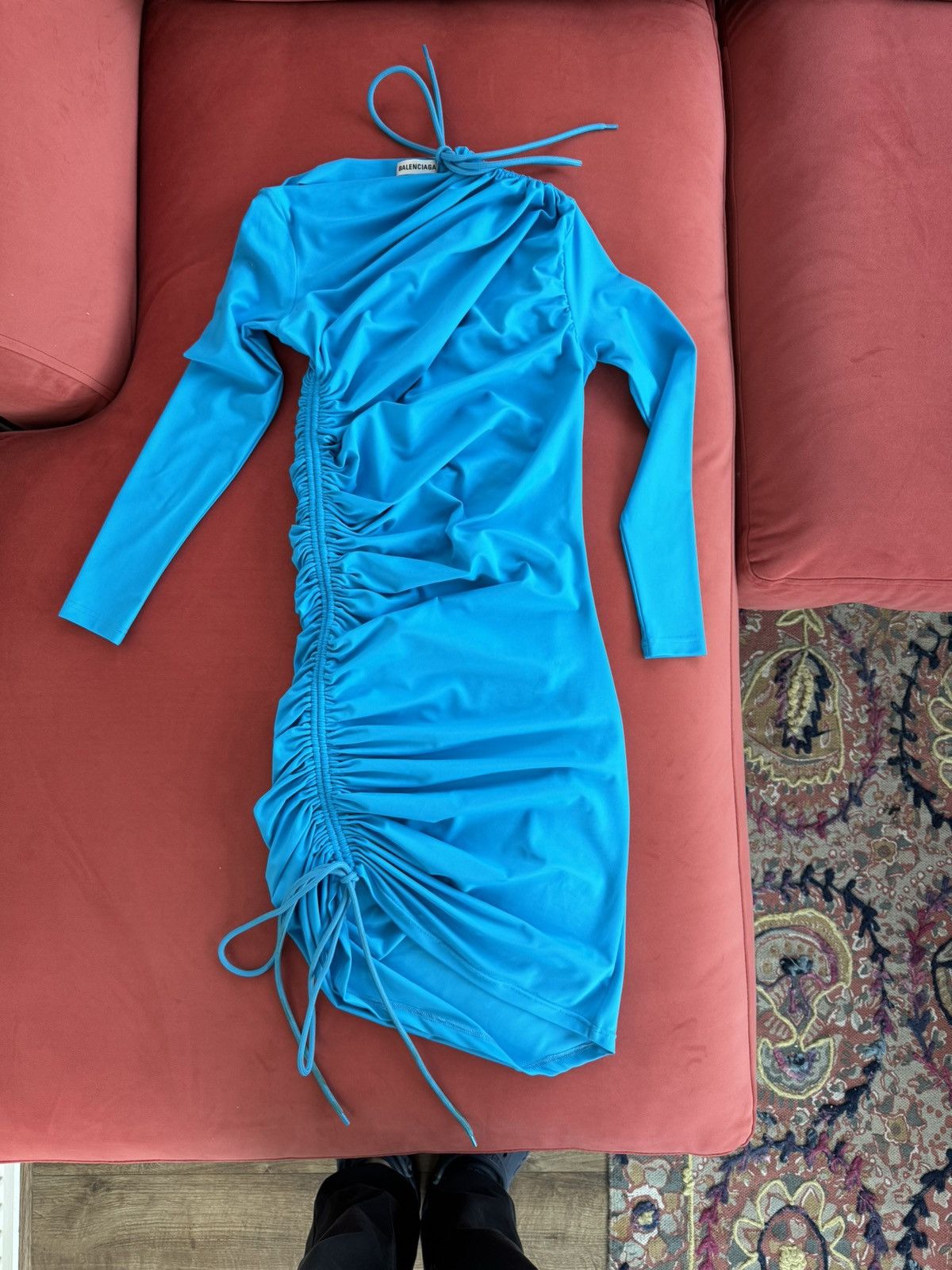 Balenciaga New Balenciaga blue mini dress, size M Size M / US 6-8 / IT 42-44 - 2 Thumbnail