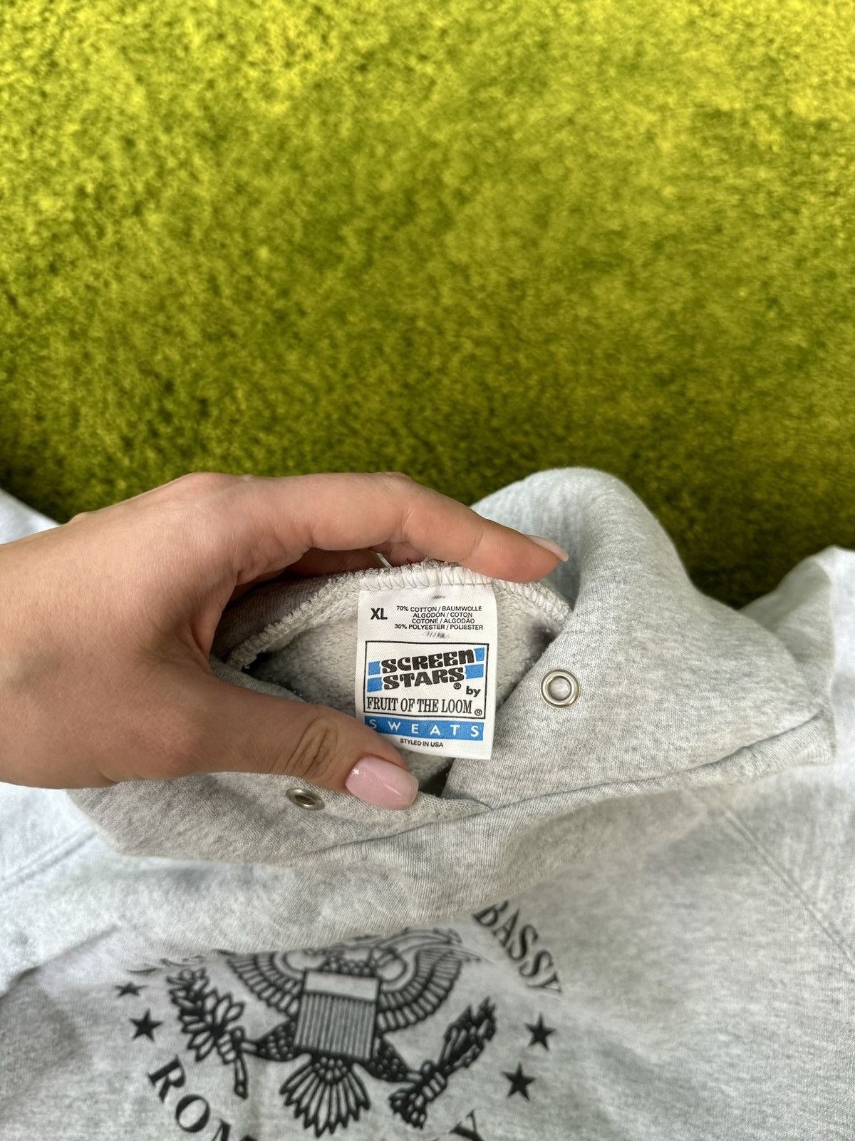 Vintage 🇺🇸 American Embassy 90s vintage hoodie Size US XL / EU 56 / 4 - 4 Thumbnail