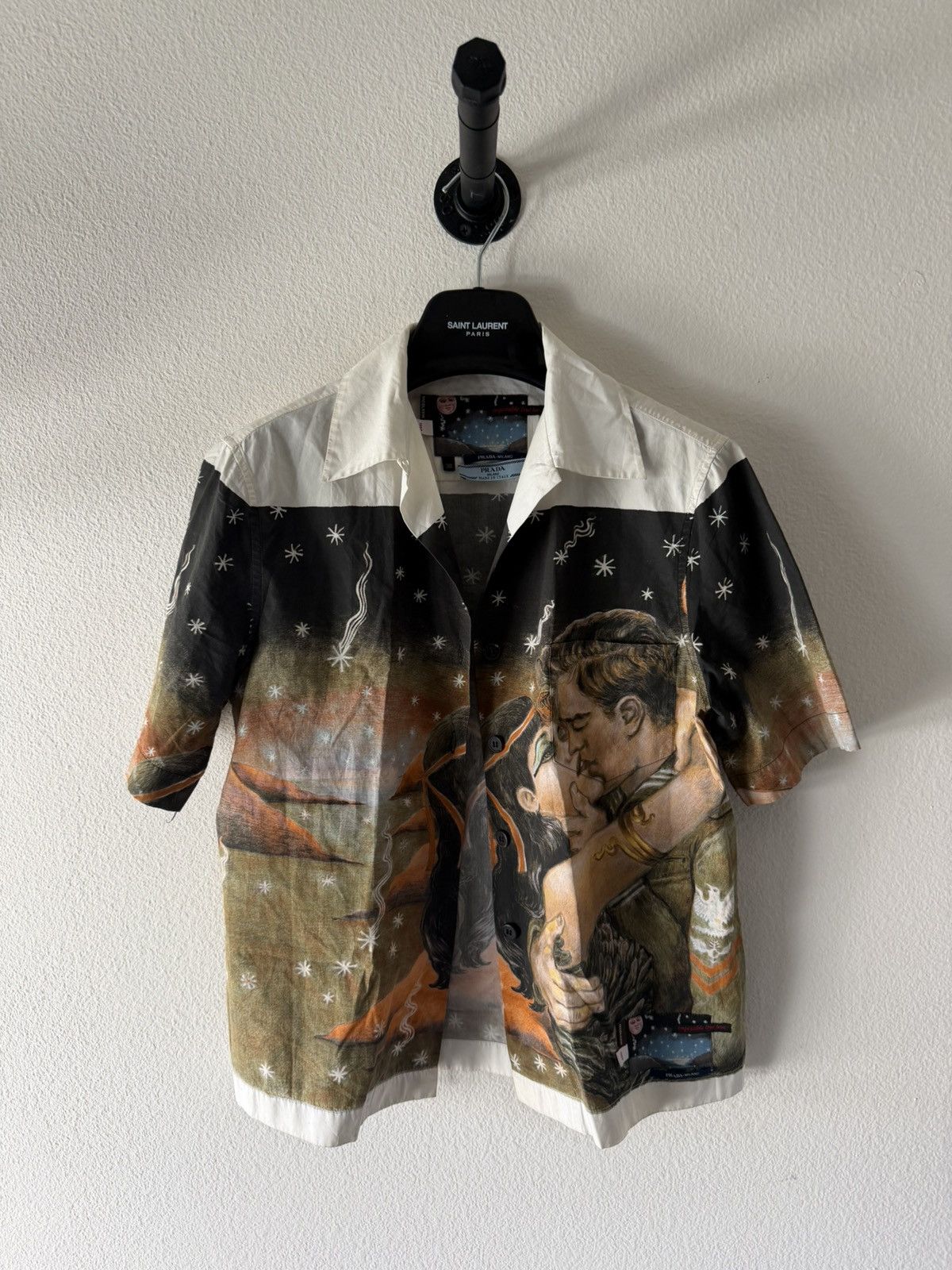 Prada AW16 Impossible True Love Orange Camp Shirt 38 Size US XS / EU 42 / 0 - 1 Thumbnail