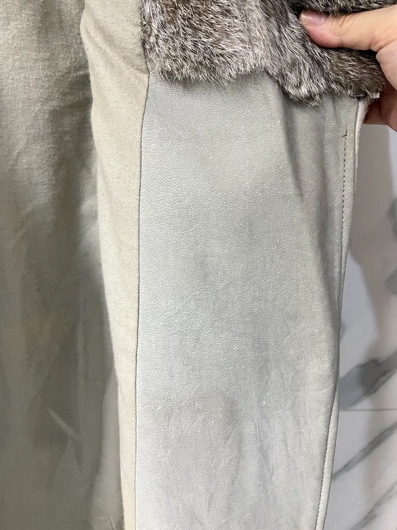 Helmut Lang HELMUT LANG Gray matching rabbit collar H coat Size M / US 6-8 / IT 42-44 - 5 Thumbnail