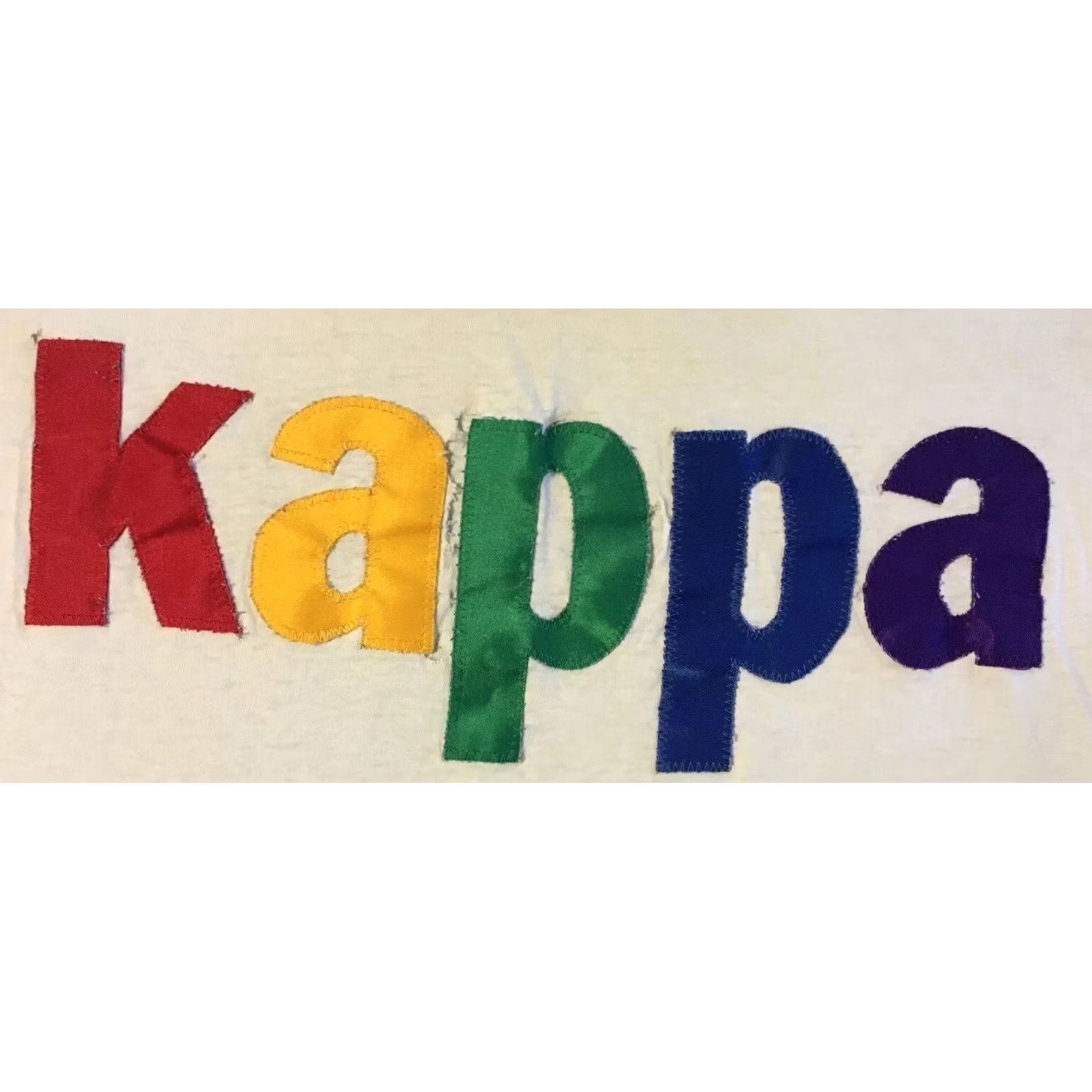 Kappa VINTAGE Kappa Thrashed Faded Distress Shirt XL White Men T-Shirt 90s College Fraternity Grunge Punk Graphic Tee Cap/Frat USA Made Single Stitch Size US XL / EU 56 / 4 - 3 Thumbnail