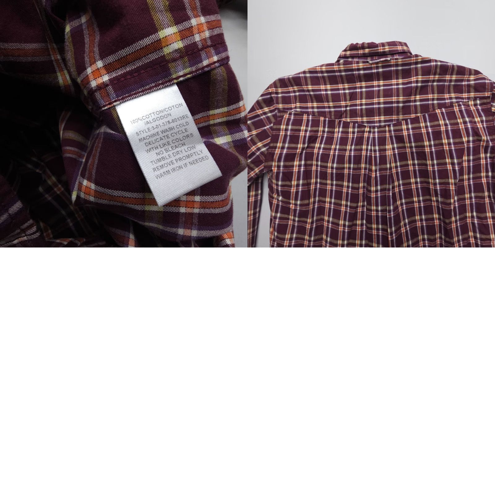 Roper Roper Shirt Mens M Plaid Button-Down Long Sleeve Cotton Western Rodeo Workwear Button-Up Casual Business Travel Size US M / EU 48-50 / 2 - 8 Thumbnail