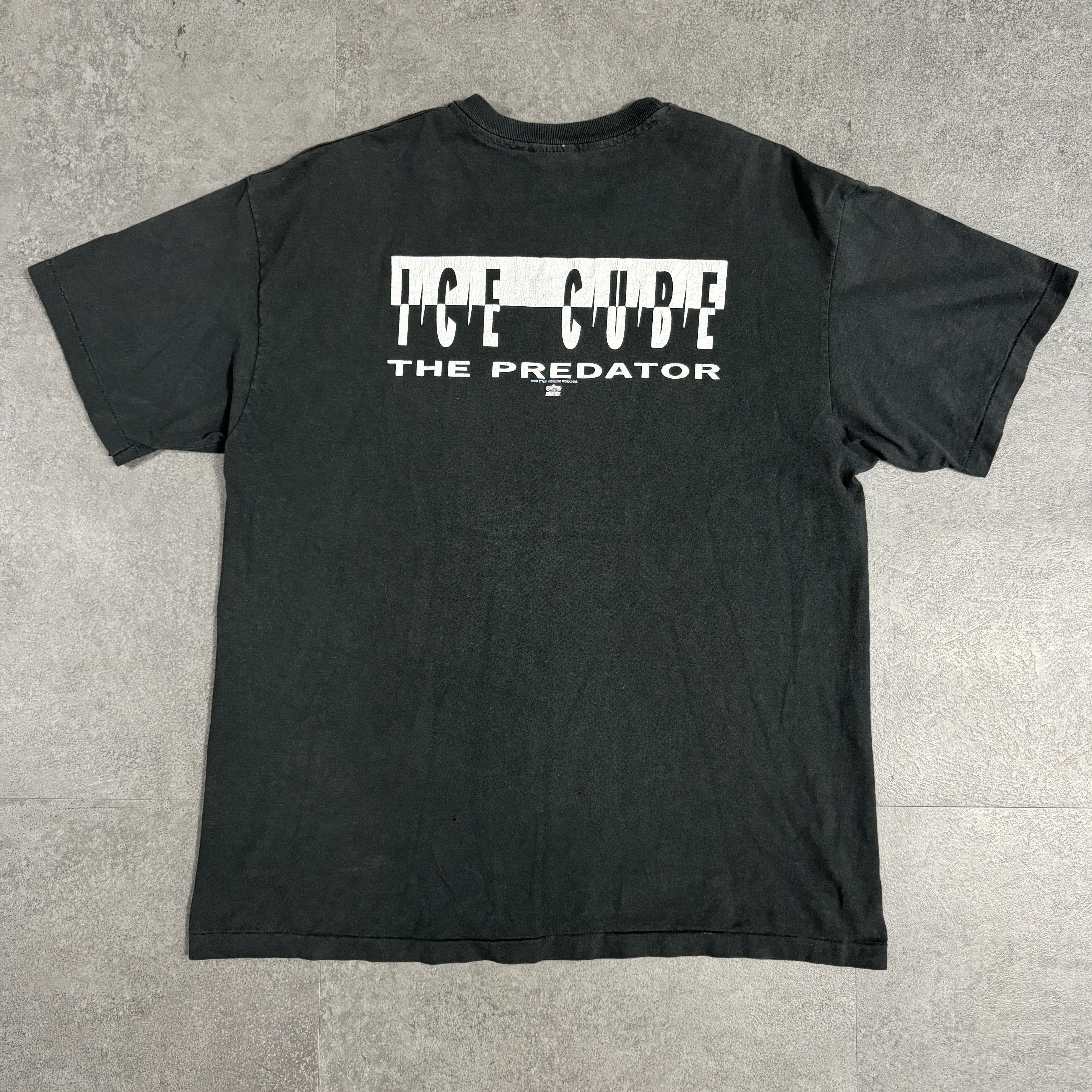 Rap Tees × Vintage Vintage 90s Ice Cube 'The Predator' T-shirt Size US XL / EU 56 / 4 - 2 Thumbnail