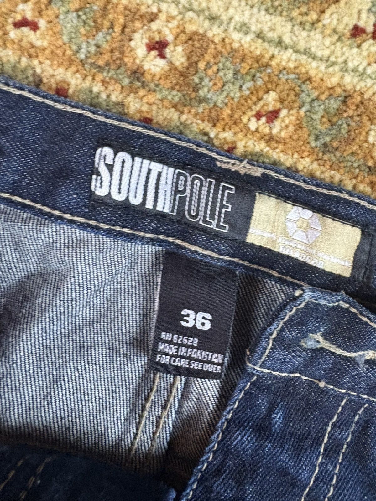 Southpole Vintage Y2K South pole Denim Pants Size US 36 / EU 52 - 3 Thumbnail