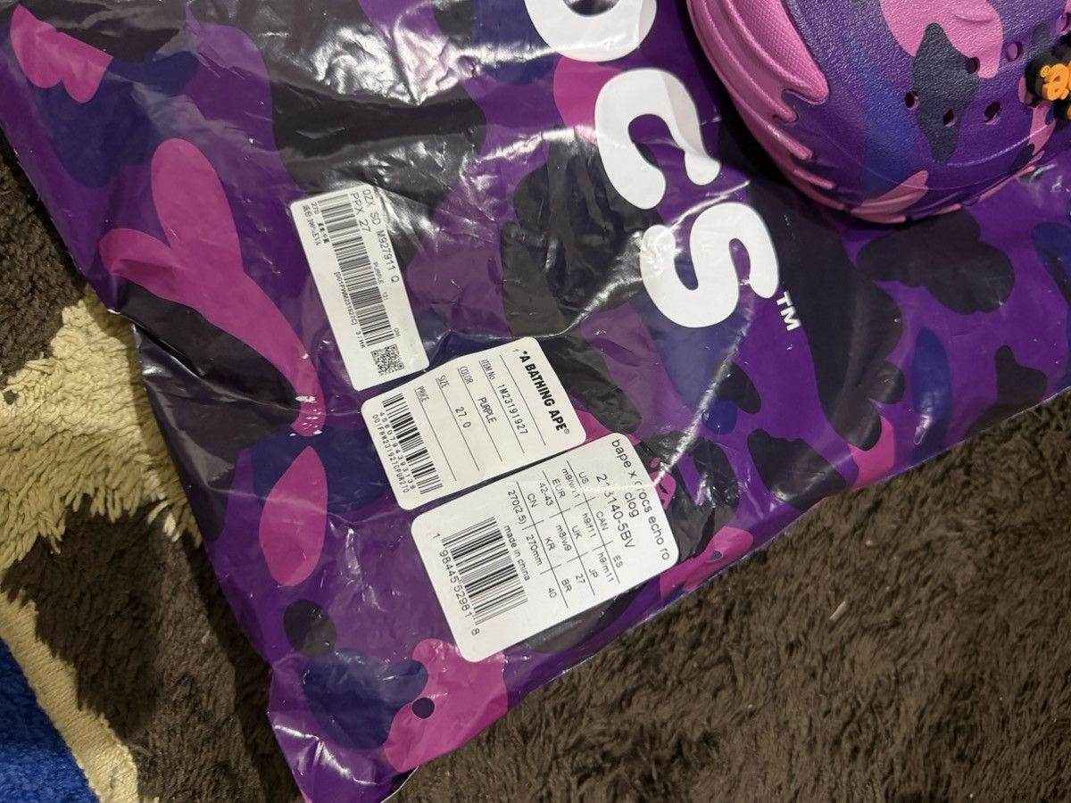 Bape × Crocs Bape x Crocs Uk7 fit Uk8 Size US 7 / EU 40 - 6 Thumbnail
