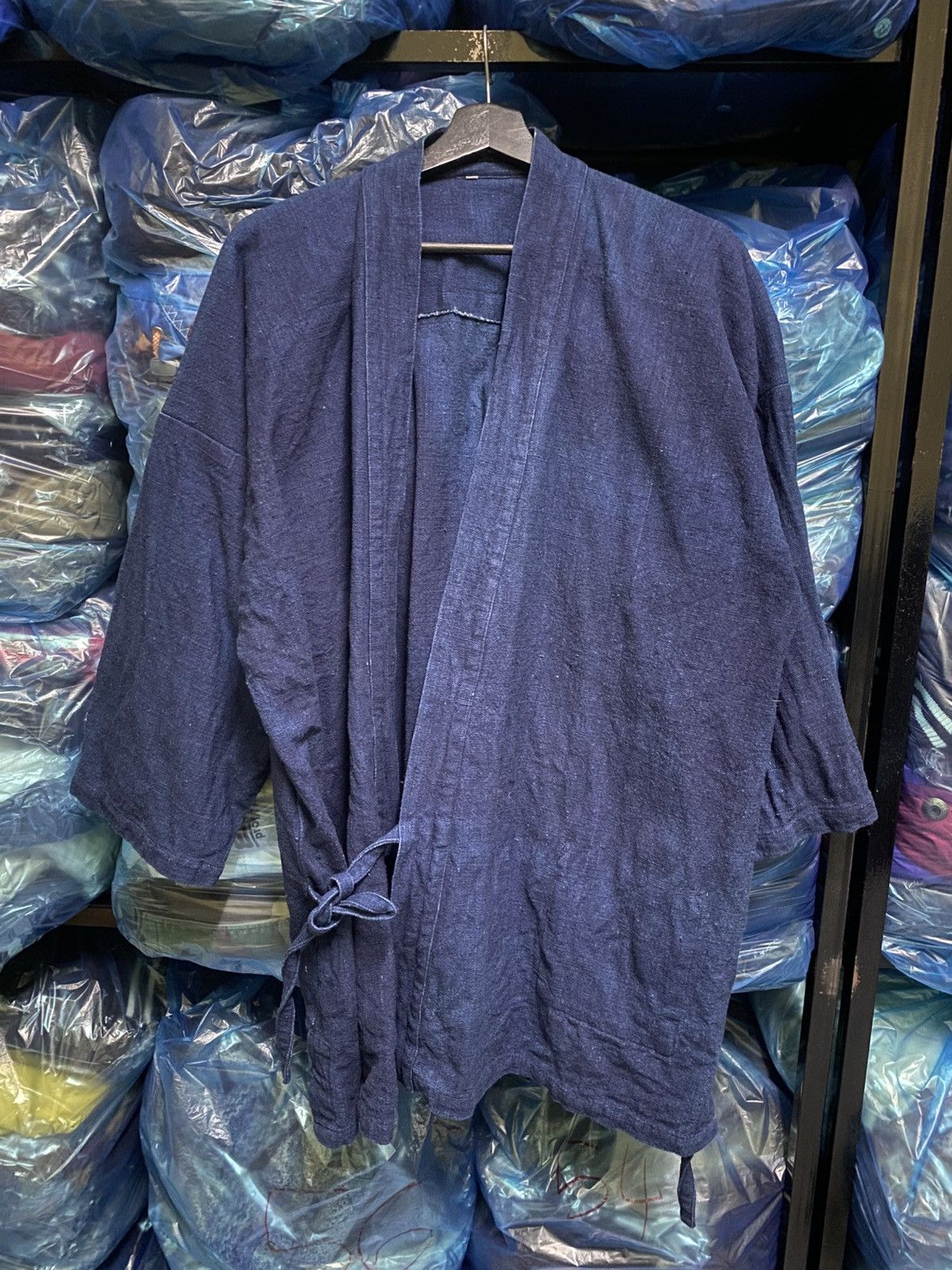 Indigo Vintage Japanese Indigo Cotton Samue Jacket Workwear Size US L / EU 52-54 / 3 - 1 Thumbnail