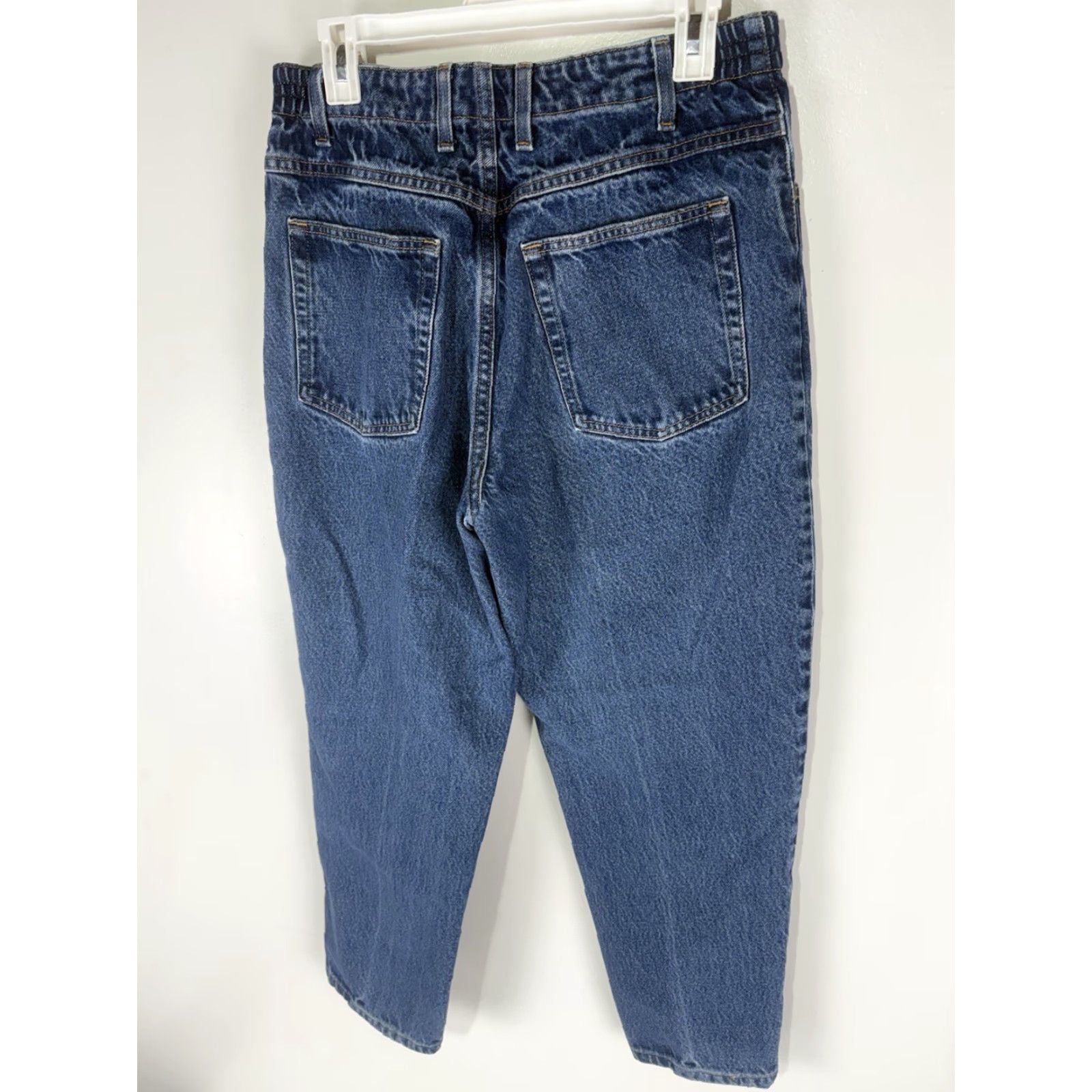 Vintage VINTAGE LL Bean Women's High-Rise Jeans 12P Blue 90s Retro Cotton Capris Size 34" / US 12 / IT 48 - 4 Thumbnail