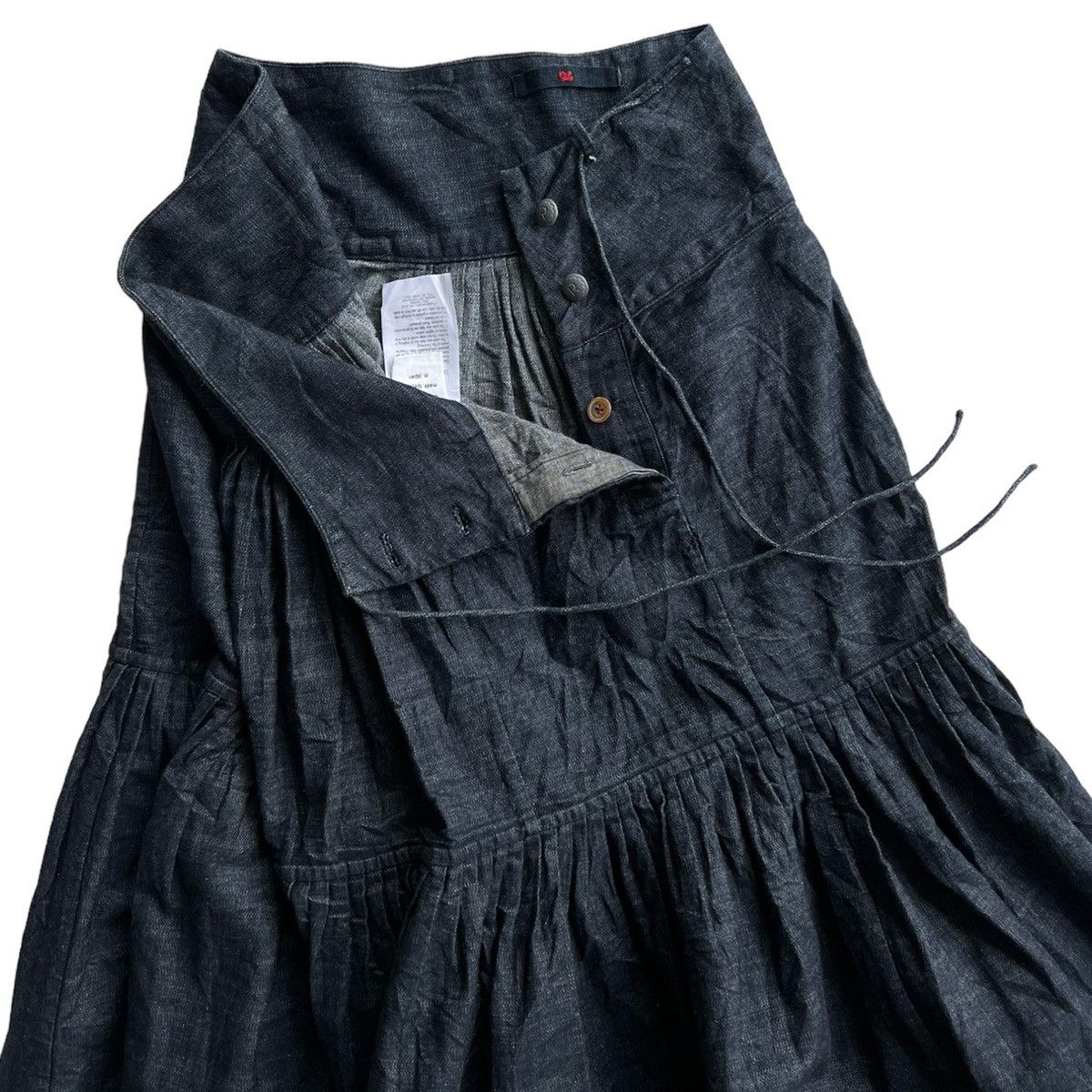 45rpm × Japanese Brand × Kapital 45RPM INDIGO DYED DENIM SKIRT Size 27" / US 4 / IT 40 - 4 Thumbnail