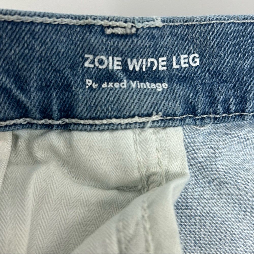 Other DL1961 x Ksenia Schnaider Zoie Wide Leg Patchwork Jeans 32 Size 32" / US 10 / IT 46 - 15 Thumbnail
