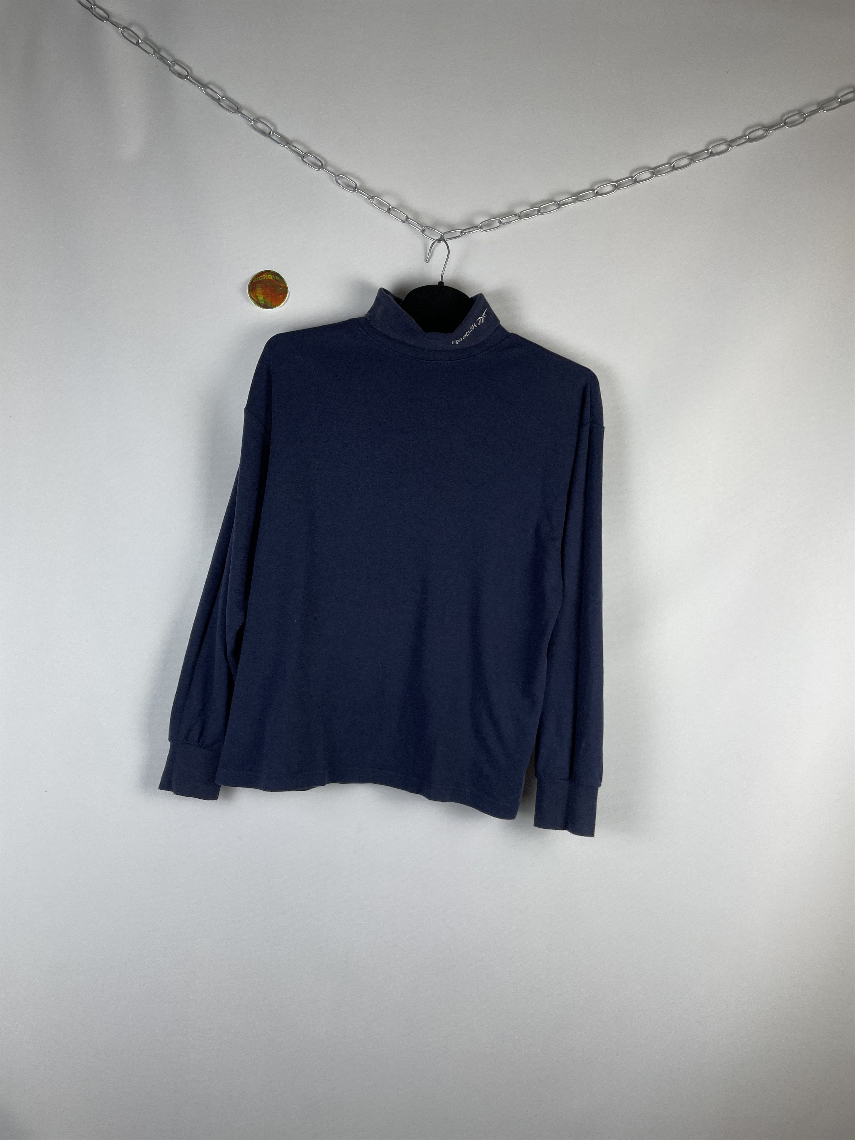 Reebok Reebok Vintage Navy Blue Golf Sleeve Longsleeve T-Shirt Size US M / EU 48-50 / 2 - 2 Thumbnail