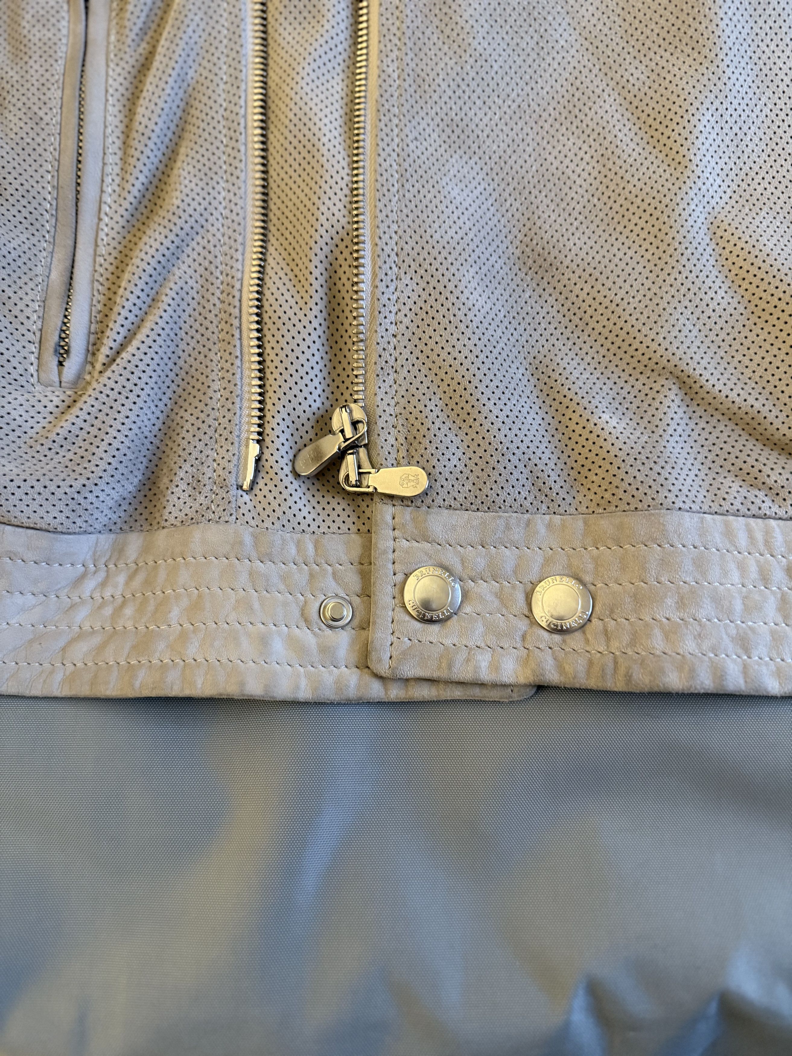 Brunello Cucinelli Effortless Cool $8,400 CUCINELLI Suede Leather Biker Jacket Size US XL / EU 56 / 4 - 20 Thumbnail