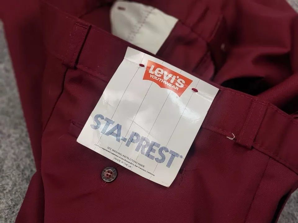Levi's Vintage 80's Levis Sta Prest 711 Classic Trouser Pants Size US 32 / EU 48 - 7 Thumbnail