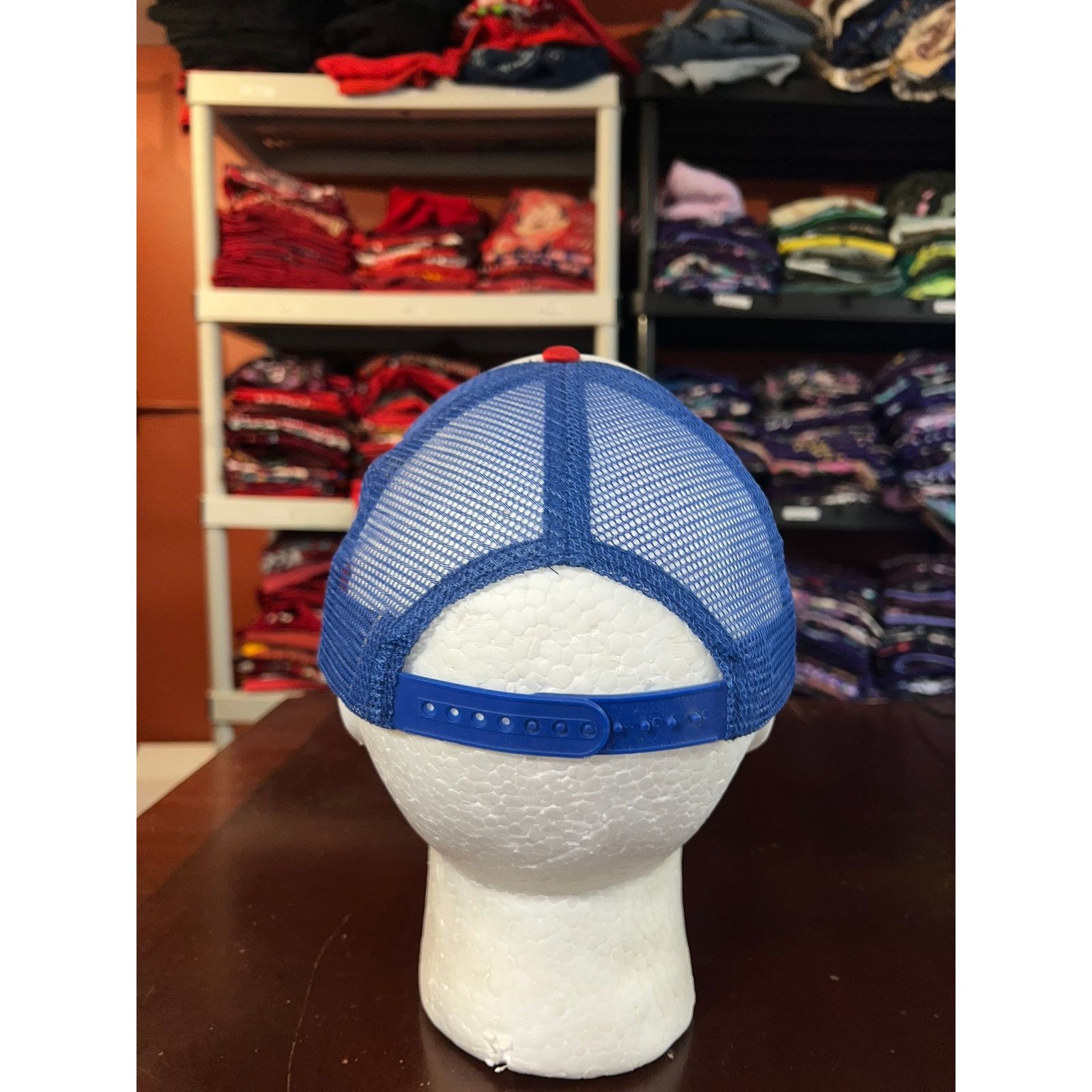 Vintage PBR Hat Pabst Blue Ribbon Beer White Blue Mesh Snapback Cap Size ONE SIZE - 5 Thumbnail
