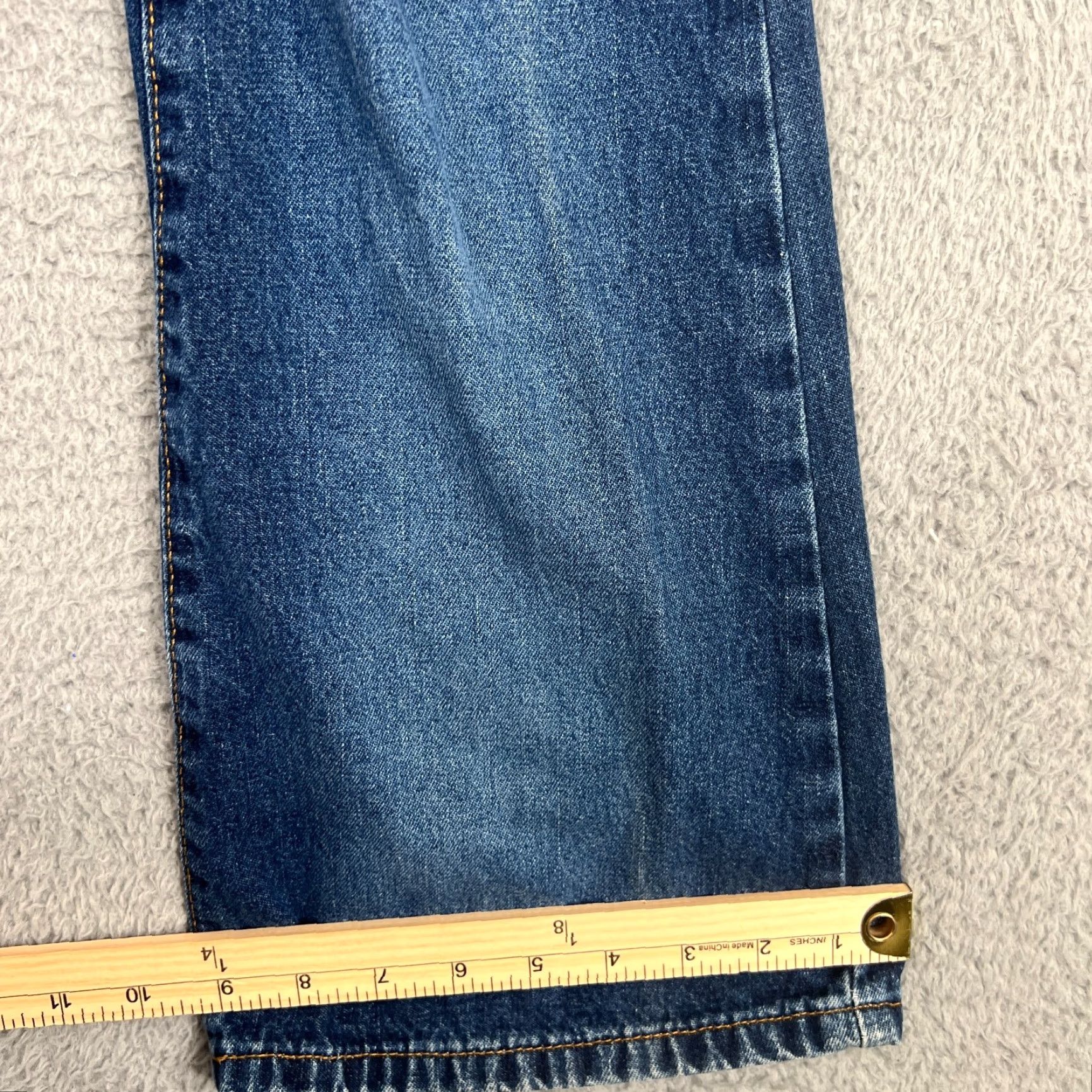 Calvin Klein VINTAGE Calvin Klein Jeans Women Flared Pants 28 Blue Denim 90s Classic Size 26" / US 2 / IT 38 - 3 Thumbnail